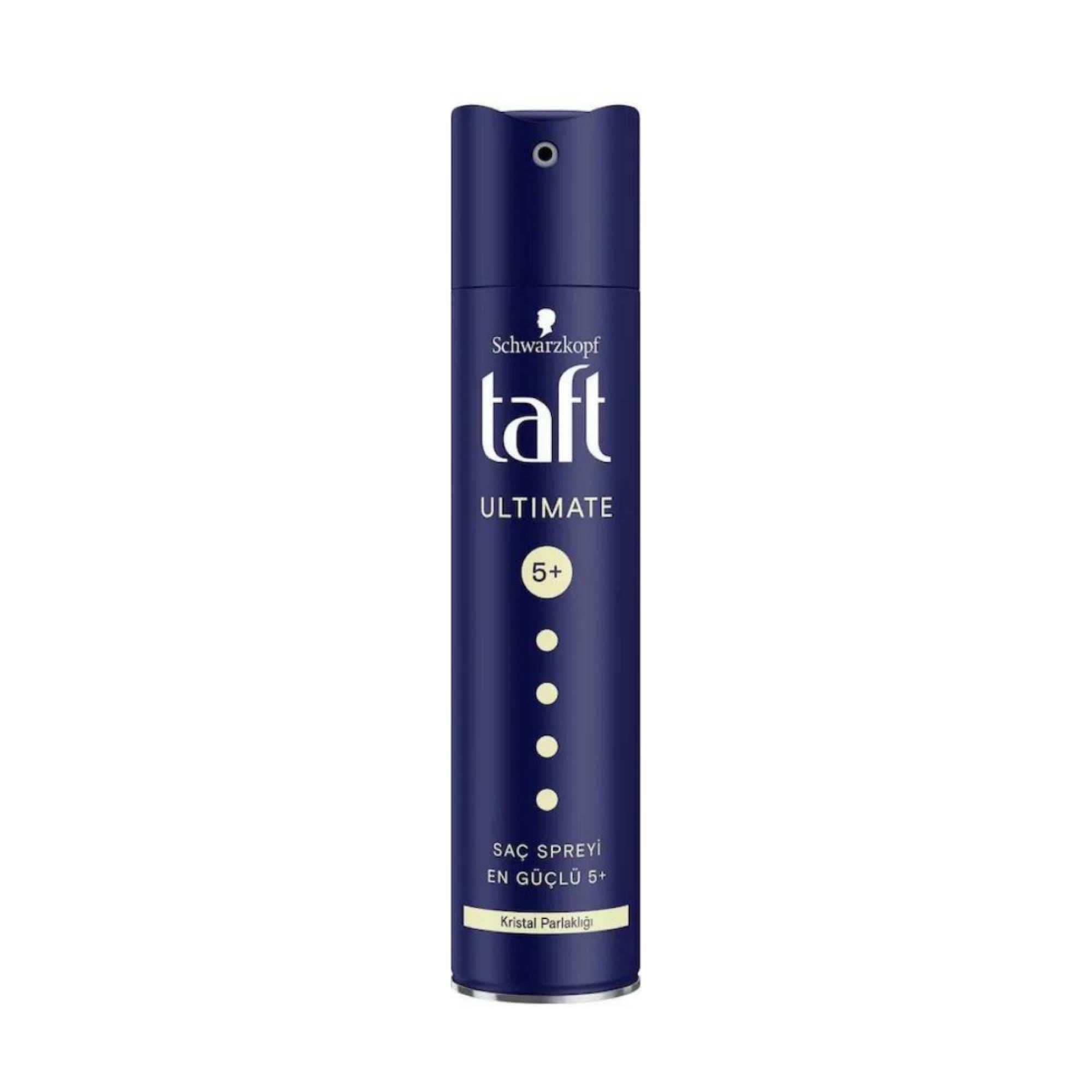 Taft Saç Spreyi Ultimate 5+ Kristal Parlaklığı 250 Ml
