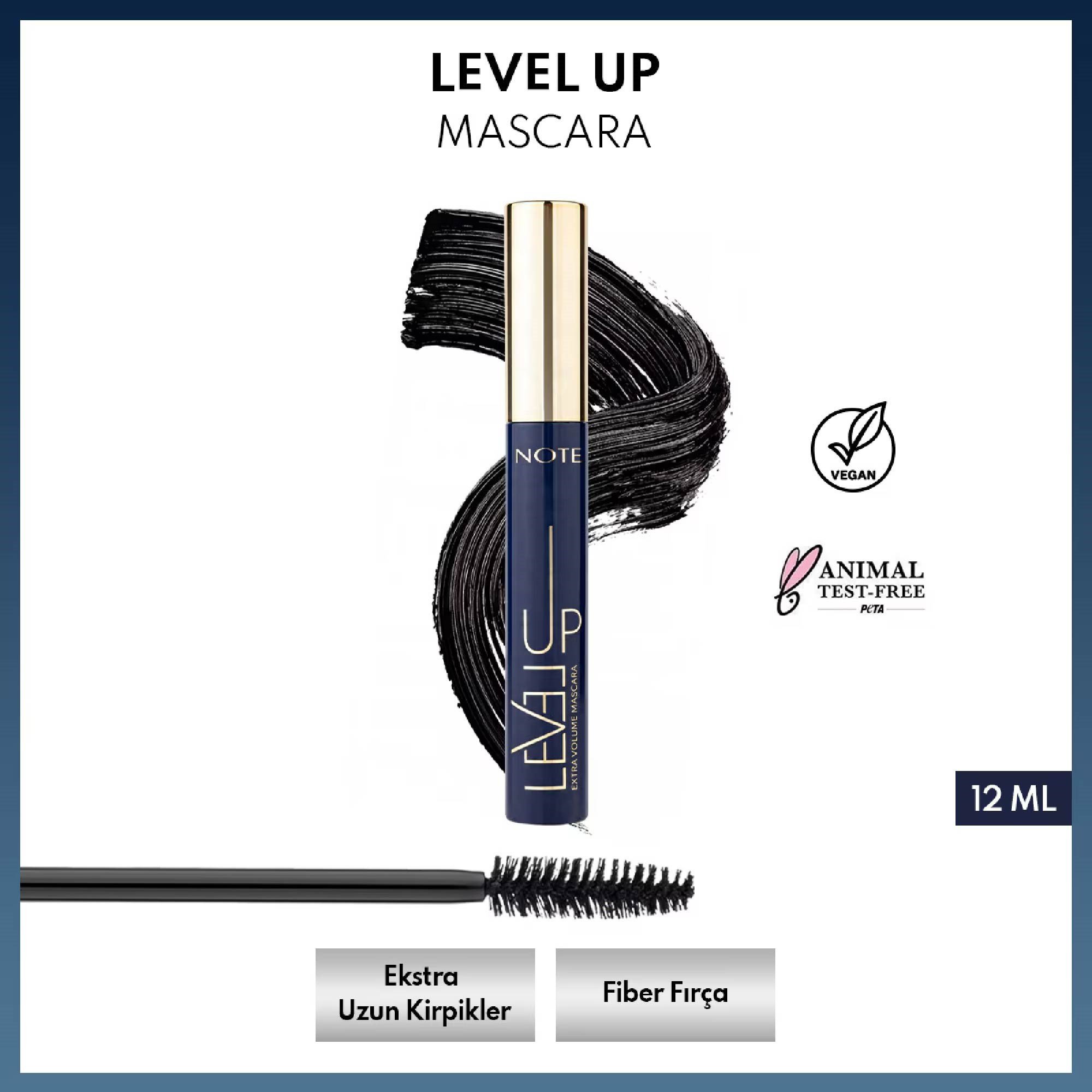 Note Level Up Ekstra Hacim Veren Maskara Siyah