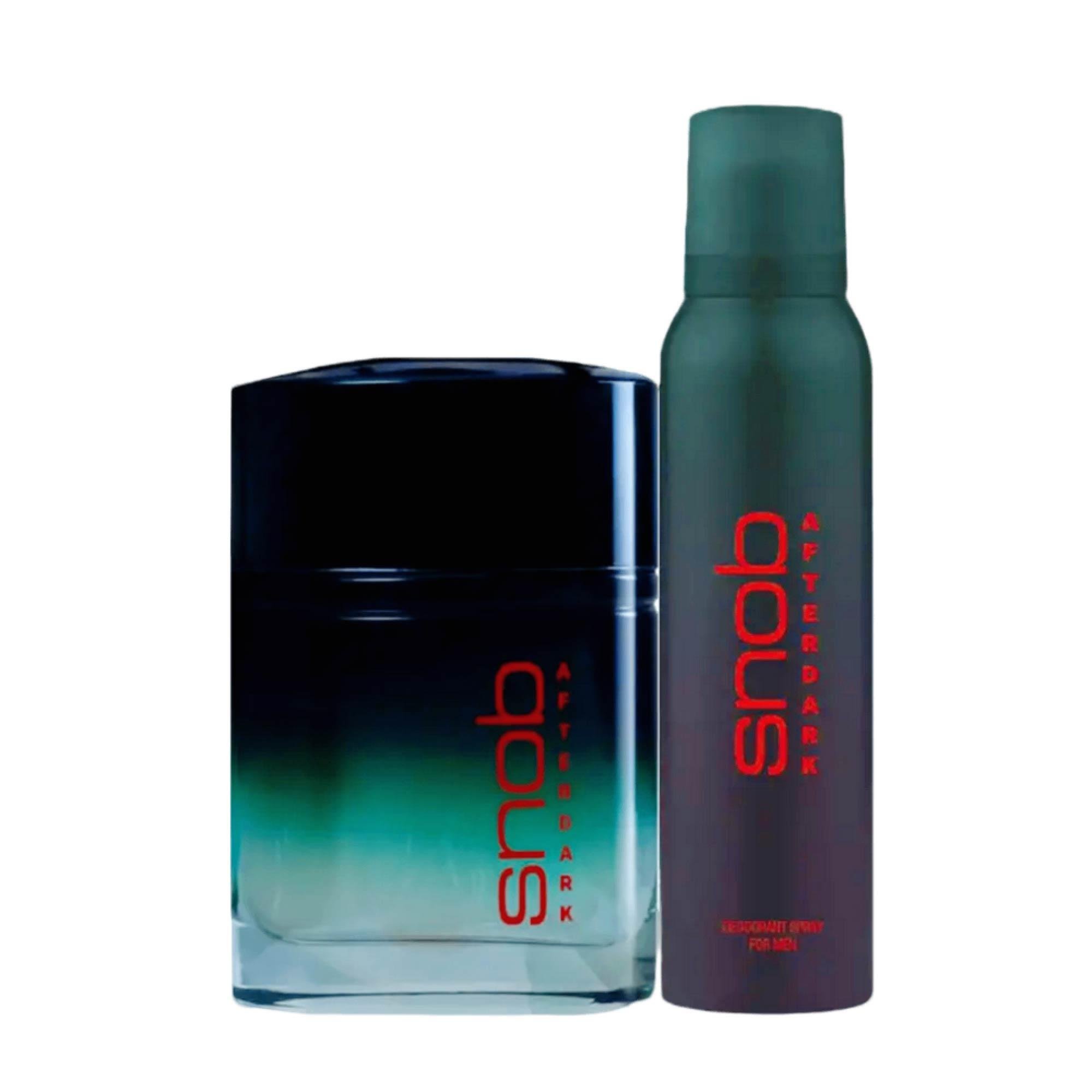 Snob AfterDark Edt Parfüm 100 ml + Snob AfterDark Deodorant 150 ml Set Erkek