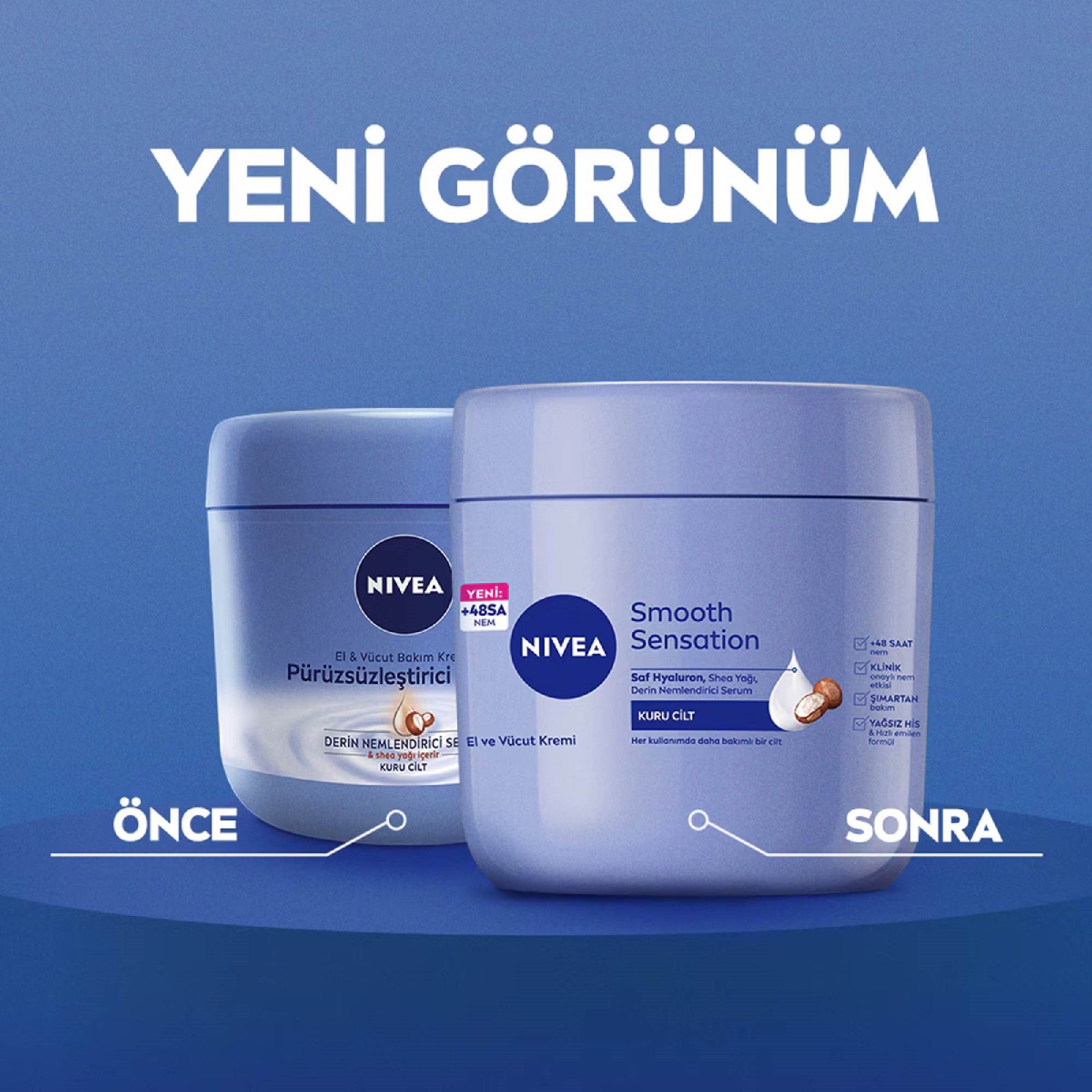 Nivea El ve Vücut Kremi Pürüzsüzleştirici Bakım 400 ml