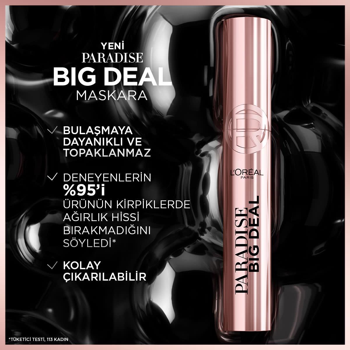 Loreal Paris Paradise Big Deal Maskara Siyah