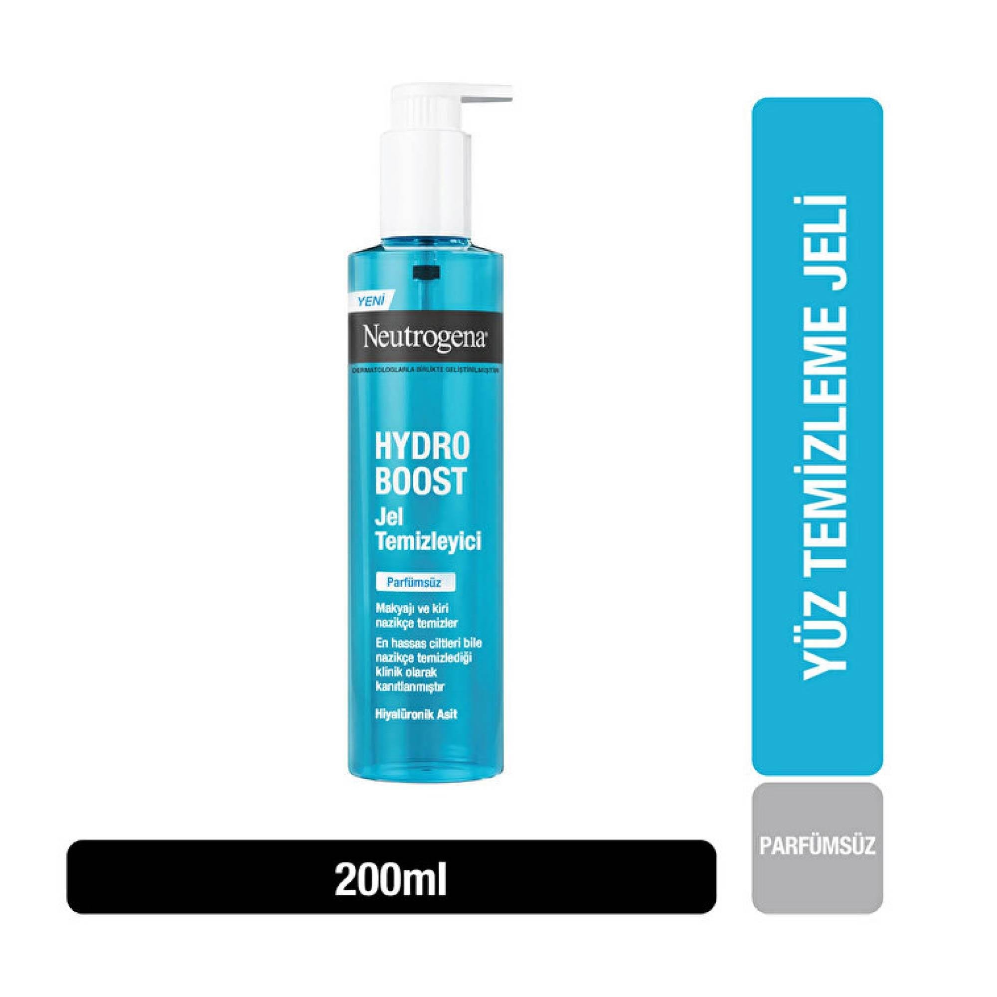 Neutrogena Hydro Boost Parfümsüz Jel Temizleyici 200ml