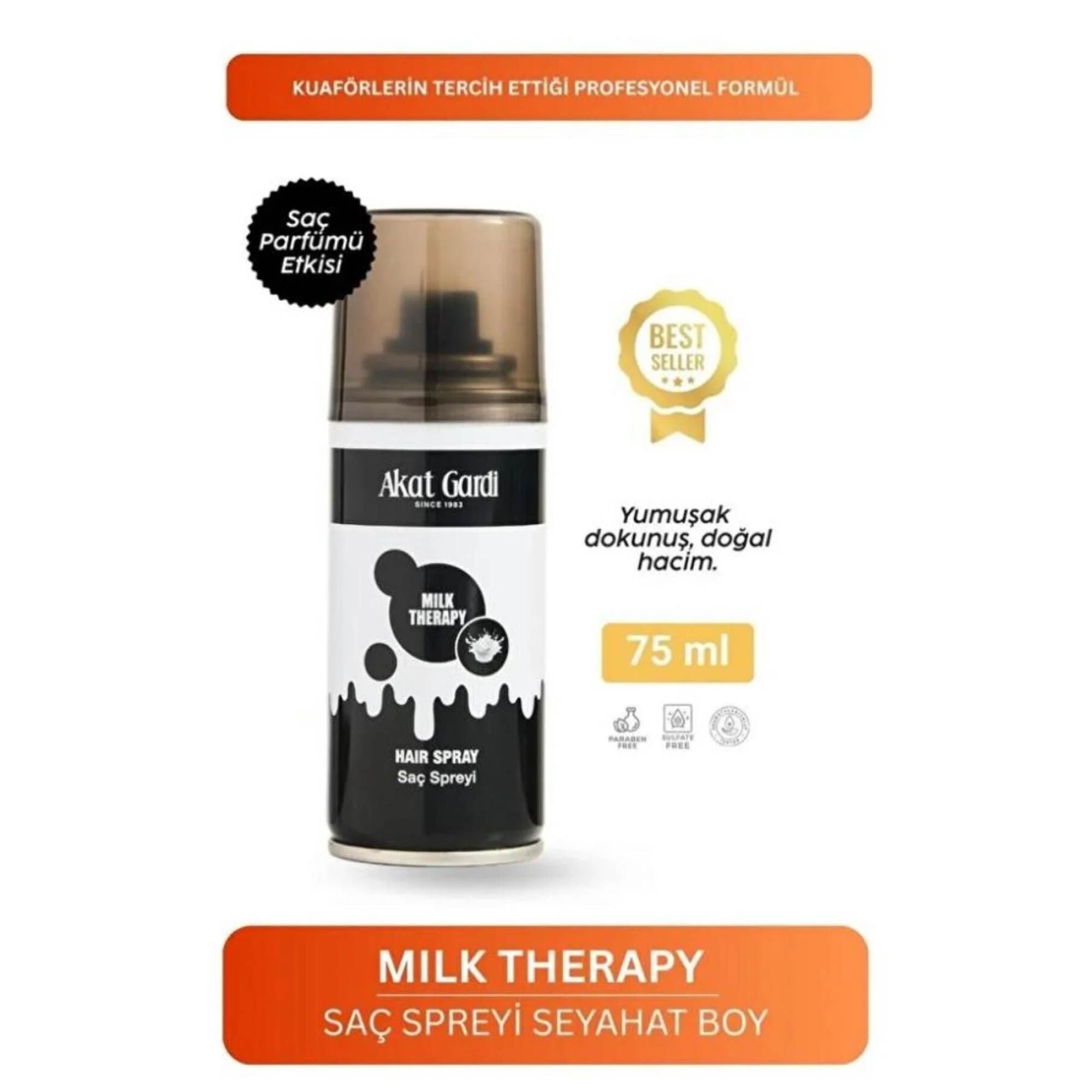 Akat Gardi Saç Spreyi Milk Therapy 75ml