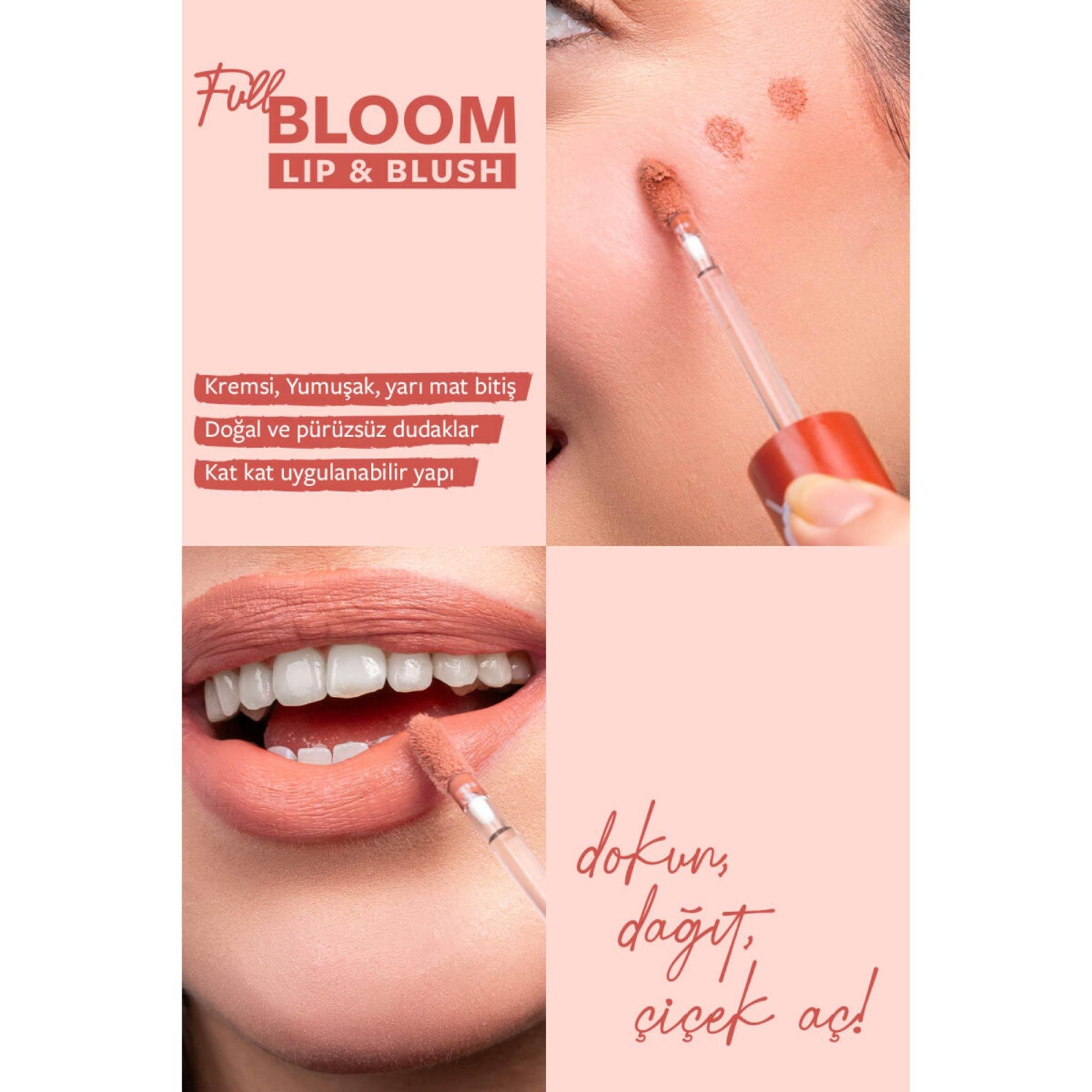 Pastel Full Bloom Lip & Blush Dudak ve Yanak Renklendirici 72 Groovy 43ml 