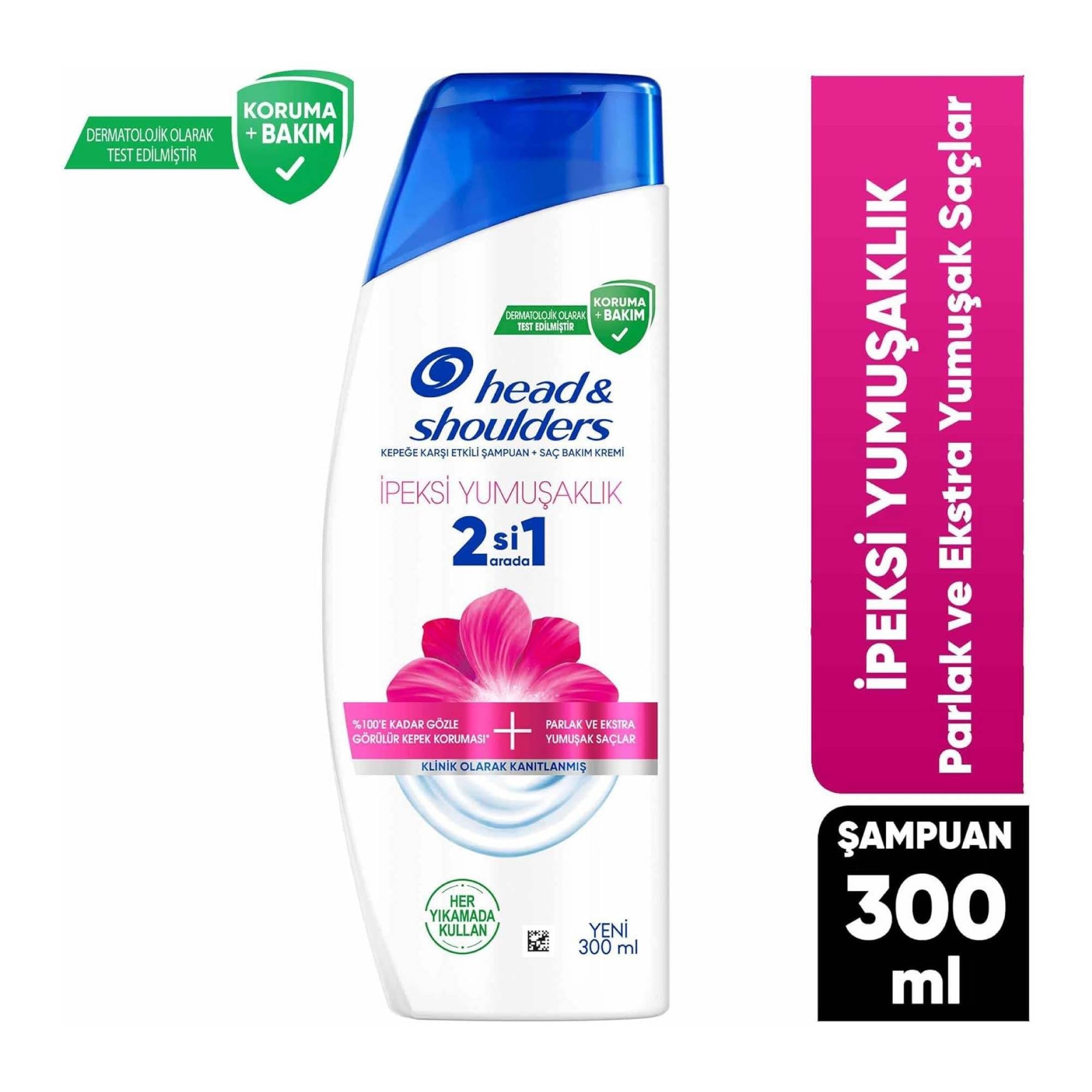 Head&Shoulders Şampuan 2'si1 Arada İpeksi Yumuşaklık 300ml