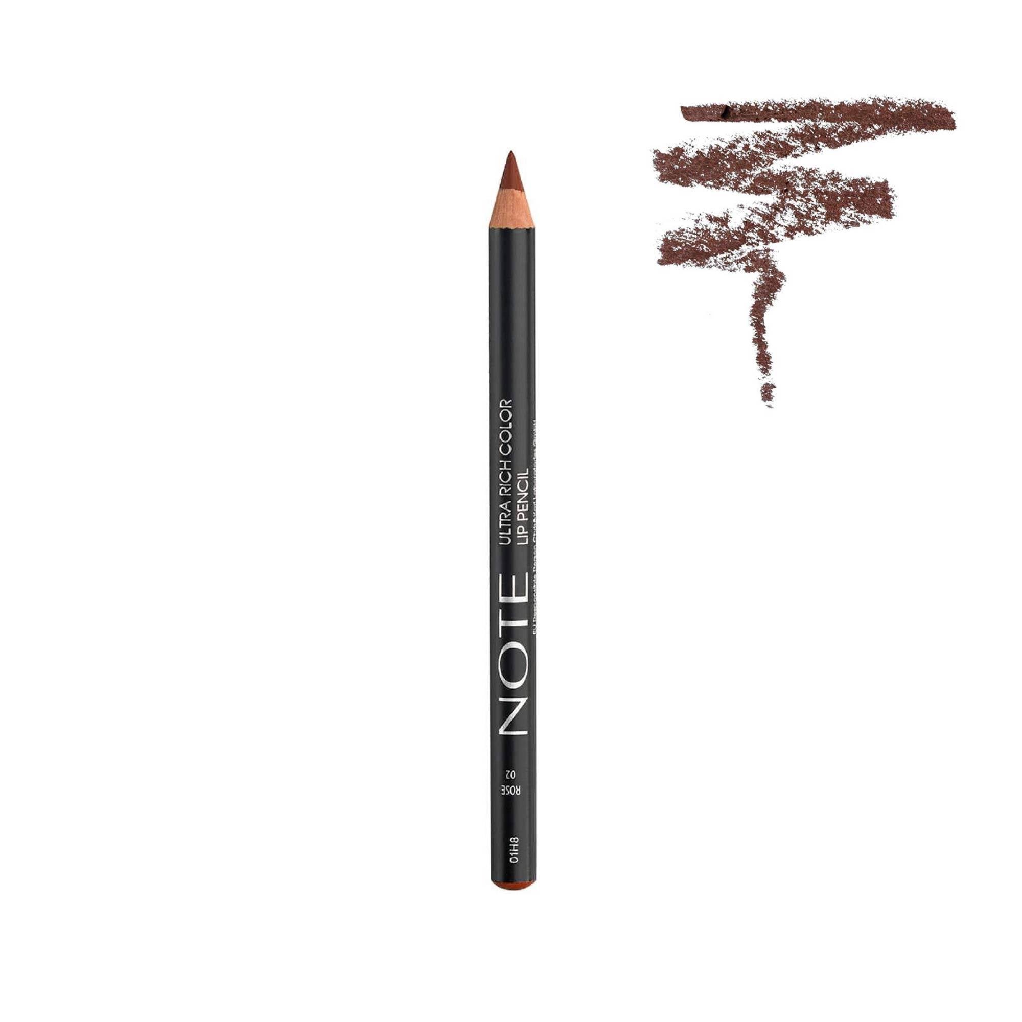 Note Ultra Rich Color Lip Pencil Dudak Kalemi 02 Rose