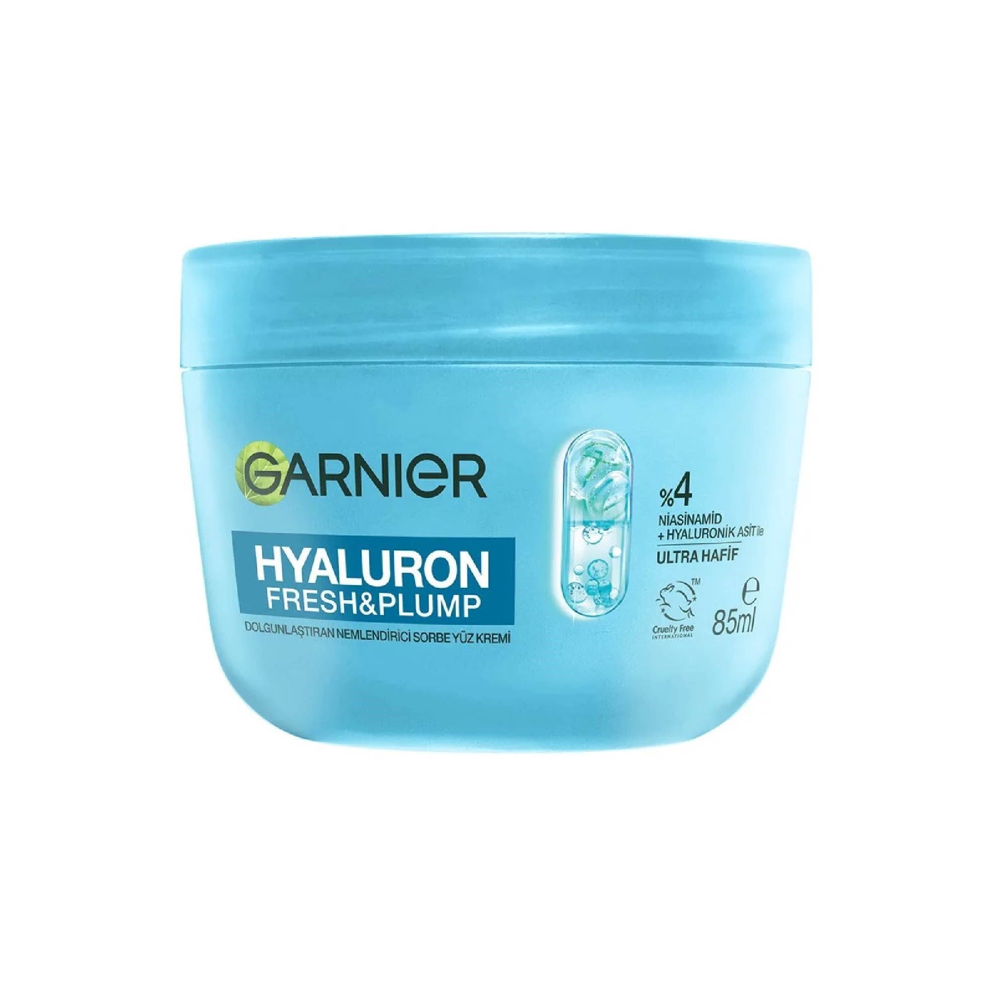 Garnier Hyaluron Fresh & Plump Dolgunlaştıran Nemlendirici Sorbe Yüz Kremi 85 ml