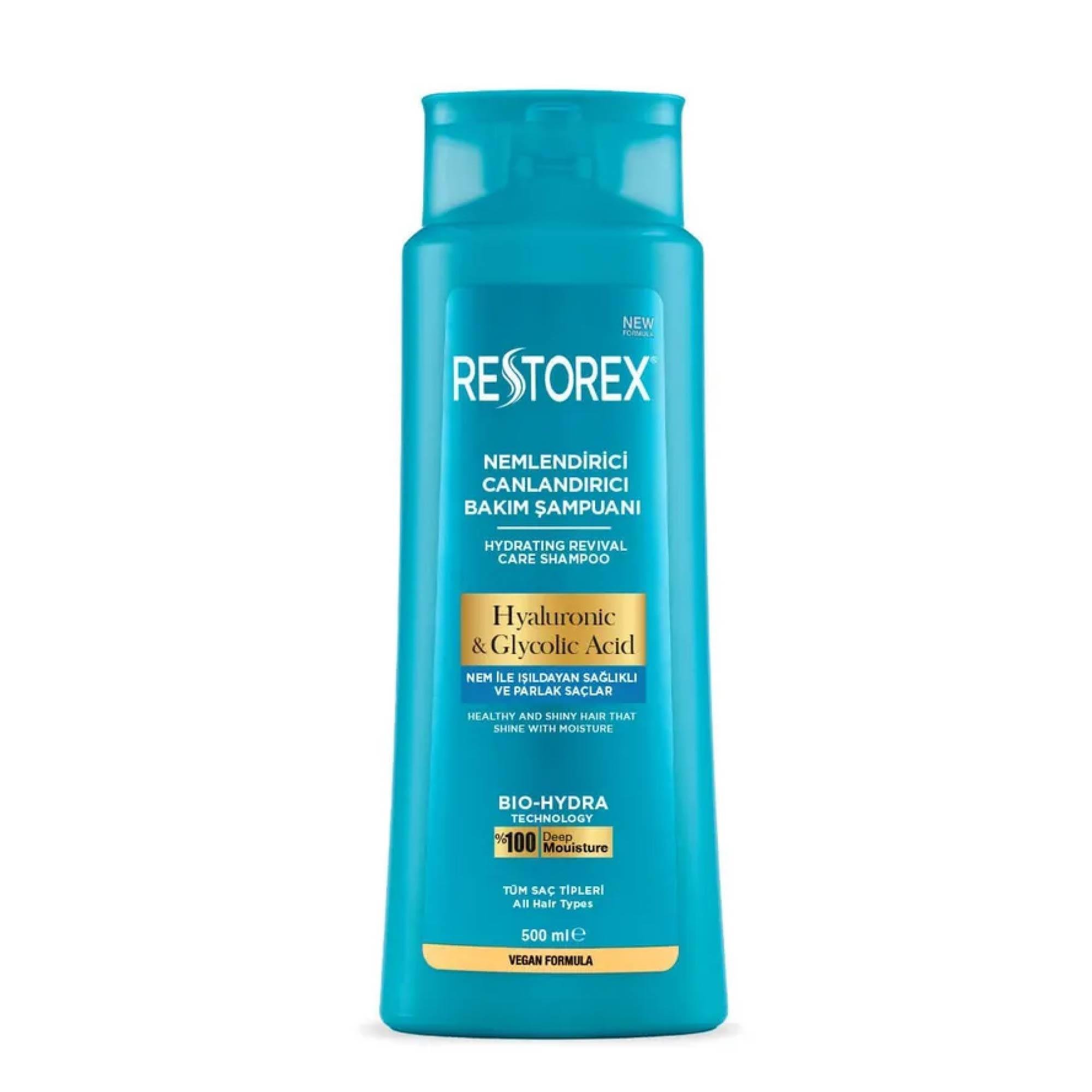 Restorex Şampuan Hyaluronic&Glycolic Acid 500 ml