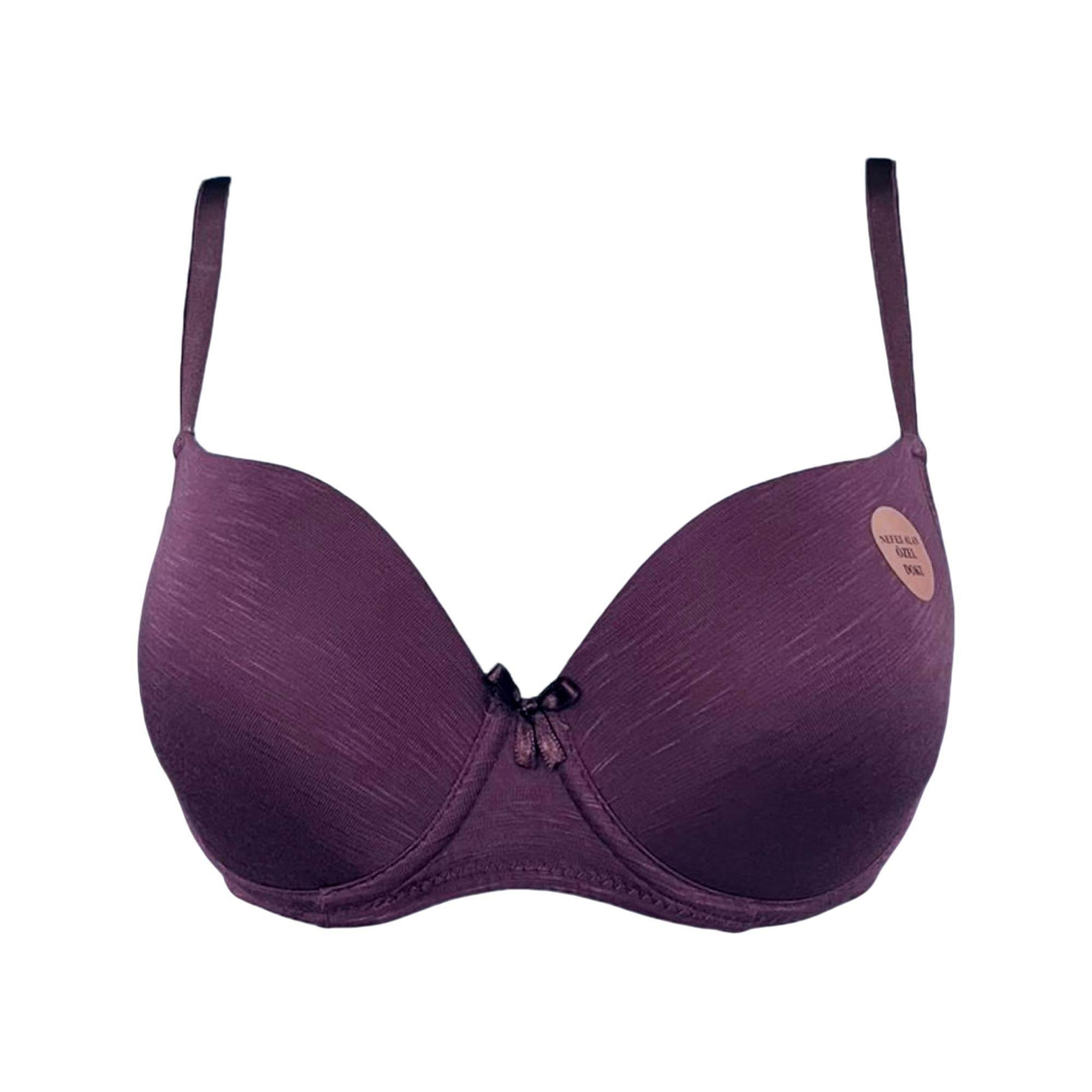 Emily Rose Flamlı Dolgusuz Sütyen 90B Mor