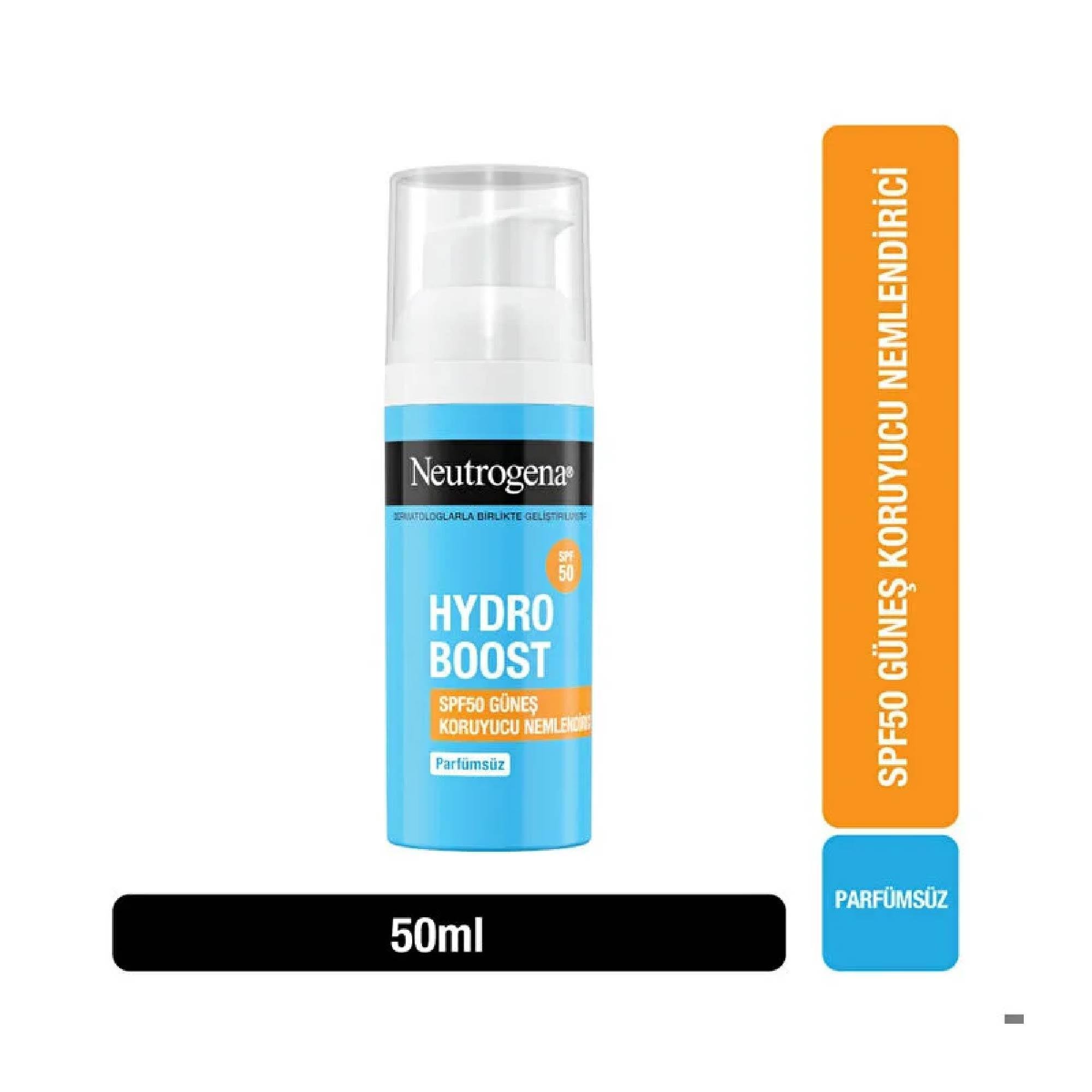 Neutrogena Hydroboost SPF50 Güneş Koruyucu Nemlendirici Krem 50 ml