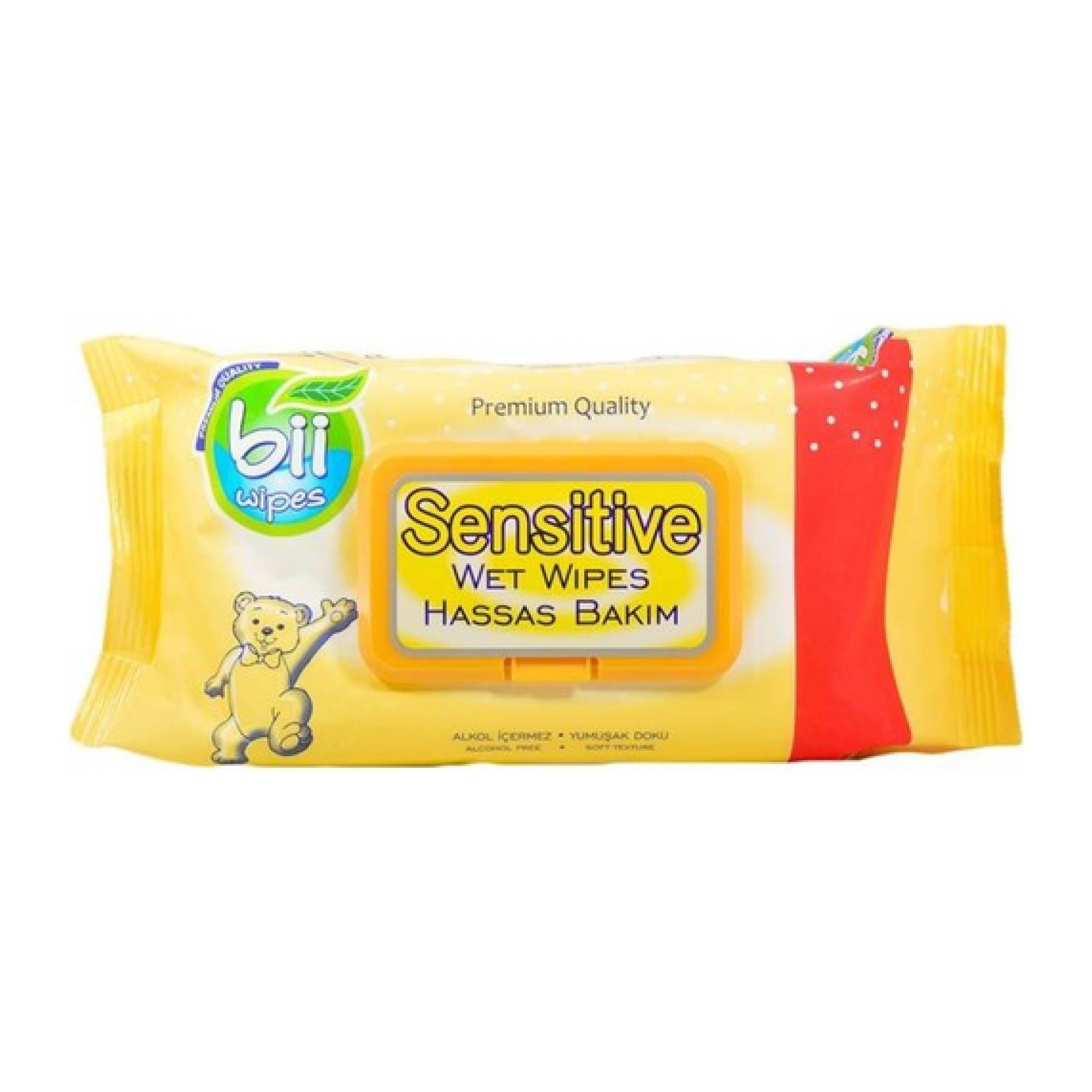 Bii Wipes Sensitive  Islak Mendil 60 'lı