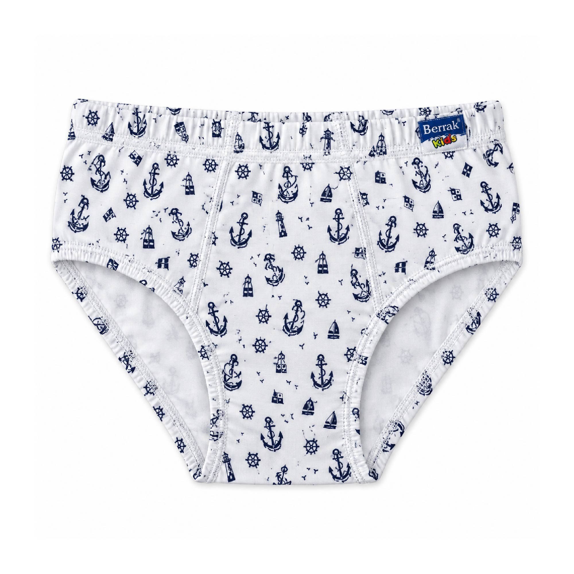 Berrak Erkek Çocuk Slip Çapa Desenli 5505 Yaş:9-10