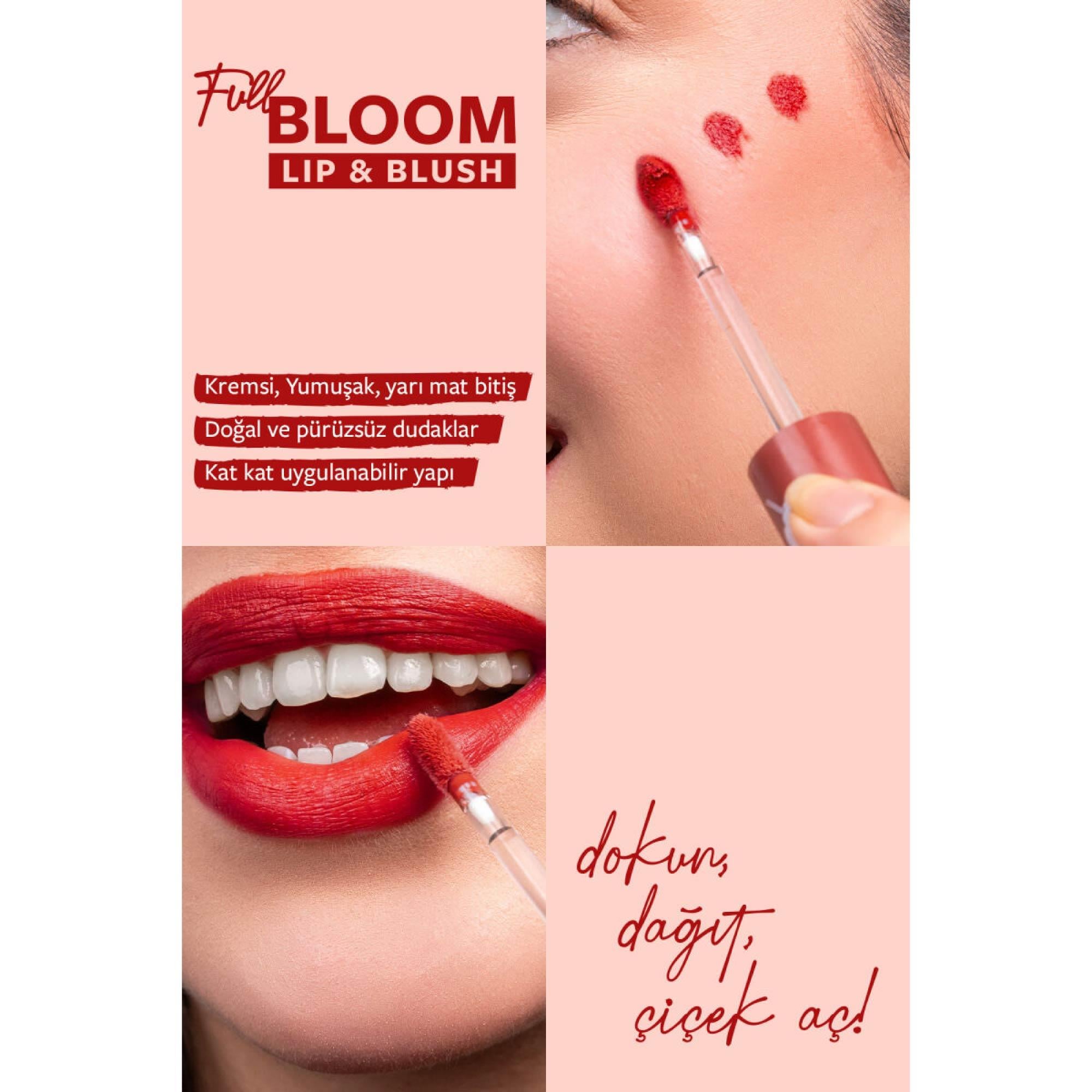 Pastel Full Bloom Lip & Blush Dudak ve Yanak Renklendirici 81 Dare