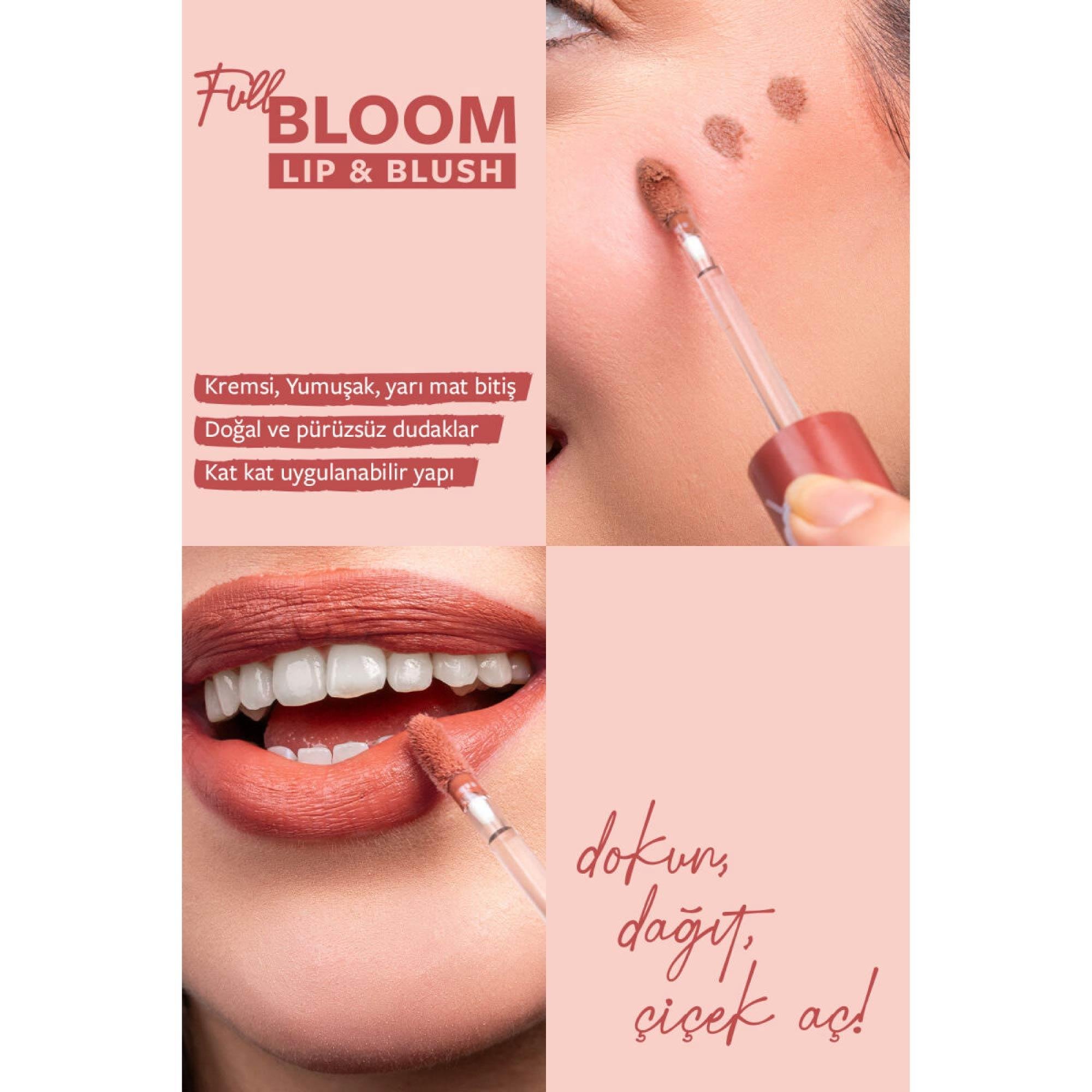 Pastel Full Bloom Lip & Blush Dudak ve Yanak Renklendirici 77 Very Demure