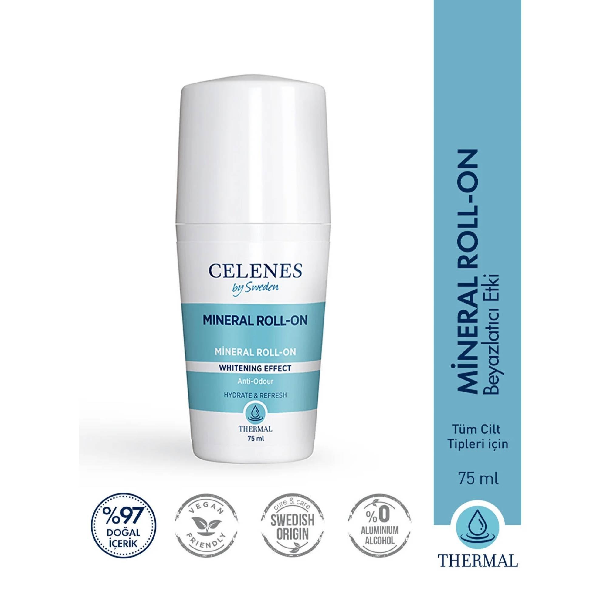 Celenes Mineral Roll-On Beyazlatıcı Etki 75 ml 