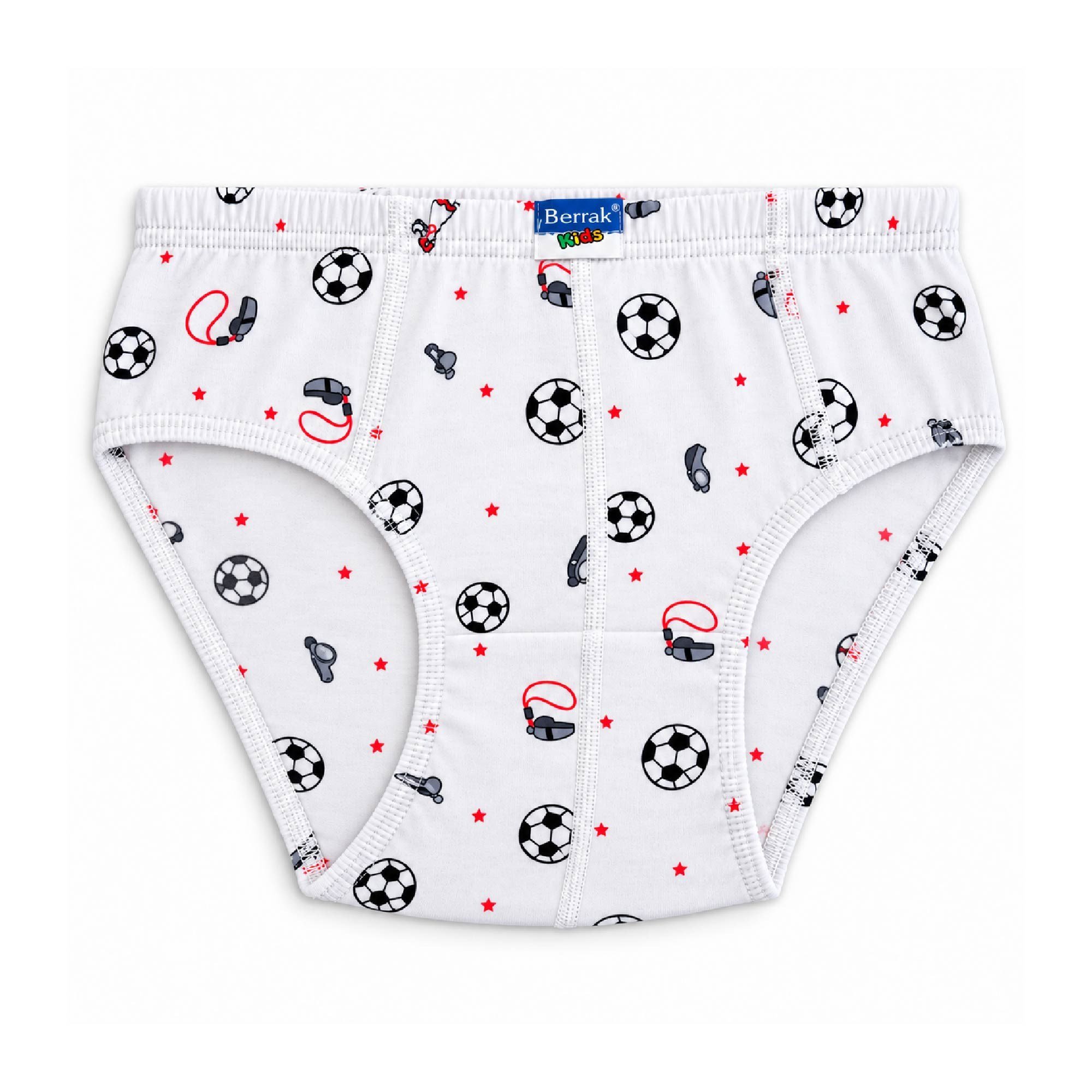 Berrak Erkek Çocuk Slip Futbol Desenli 5505 Yaş:9-10