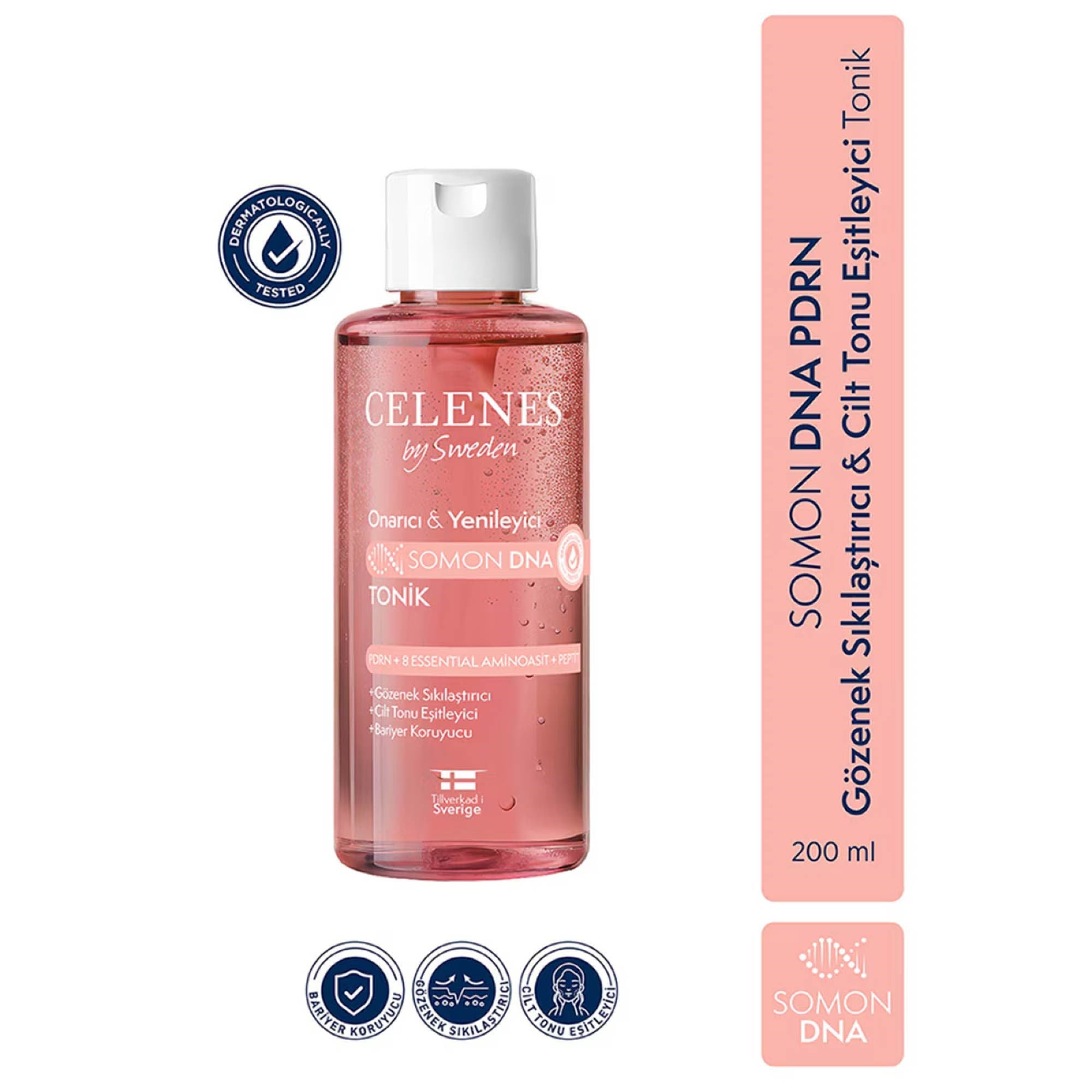 Celenes Somon DNA Gözenek Sıkılaştırıcı & Cilt Tonu Eşitleyici Tonik 200 ml