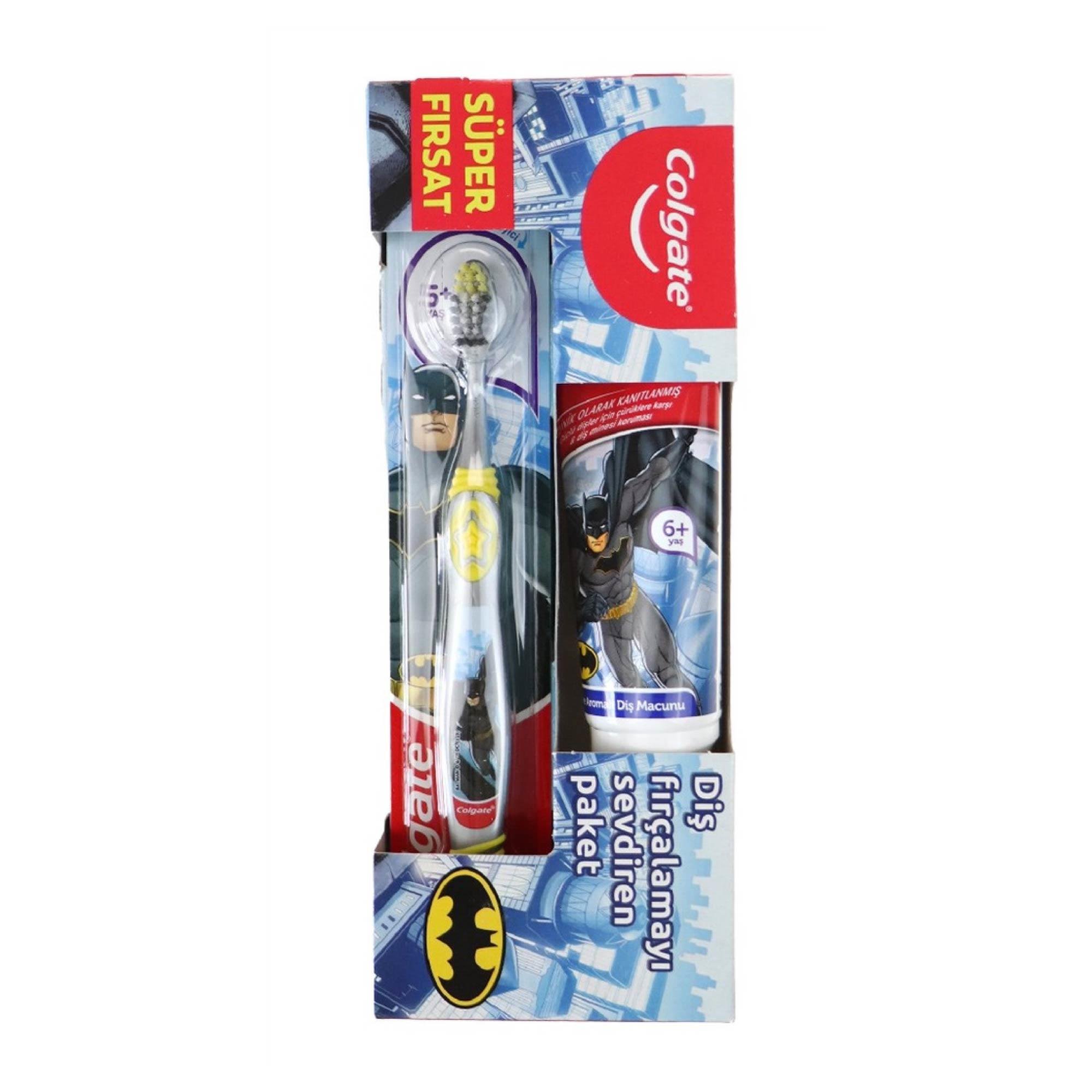Colgate Diş Macunu Batman 6+ Yaş + Colgate Diş Fırçası Batman 5+ Yaş 