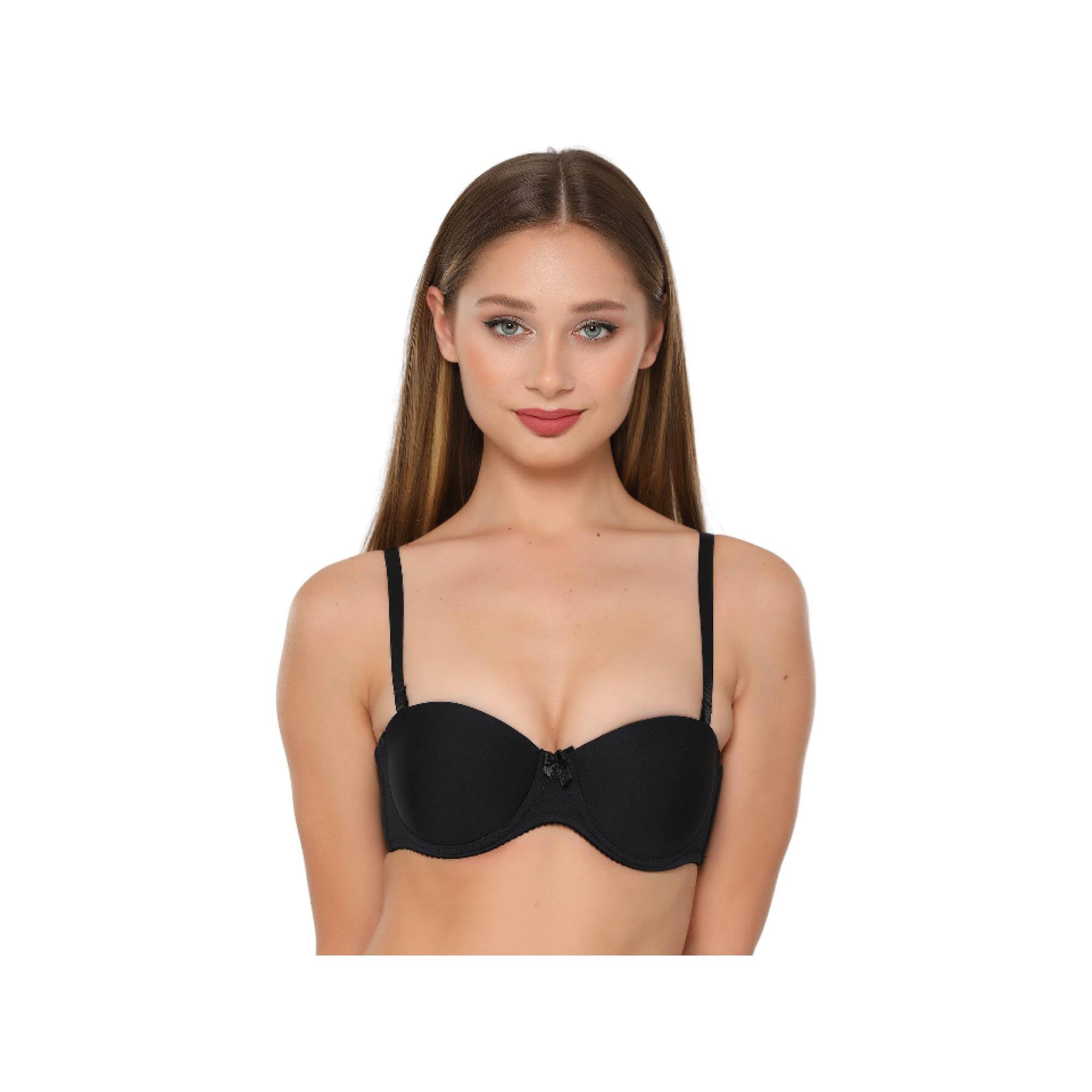 NBB Kadın Dolgusuz Straplez Sütyen Siyah /75 3510