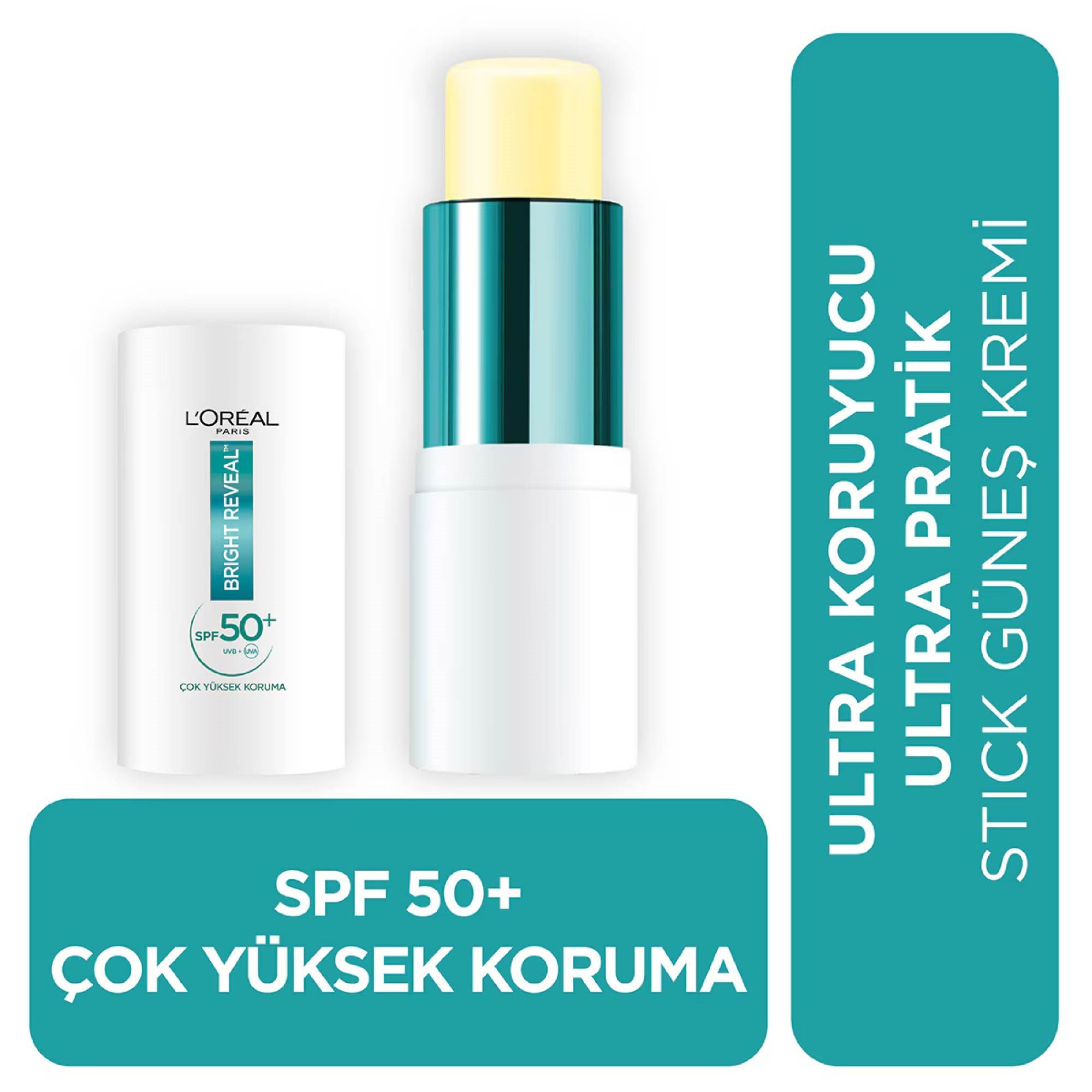 Loreal Paris Bright Reveal Spf 50+ Ultra Koruyucu Stick Yüz Güneş Kremi 9 ml