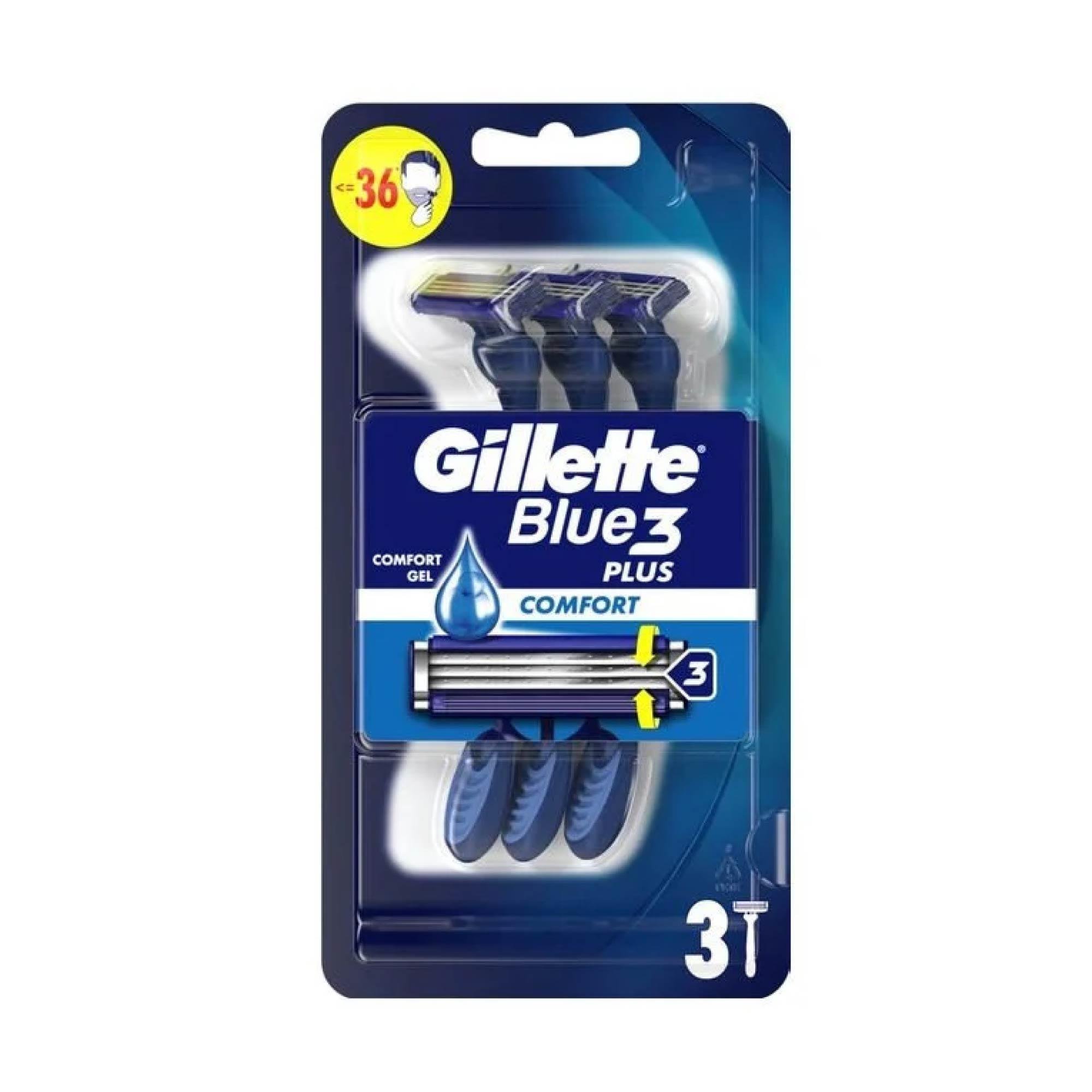 Gillette Blue3 Comfort Plus Tıraş Bıçağı 3'lü