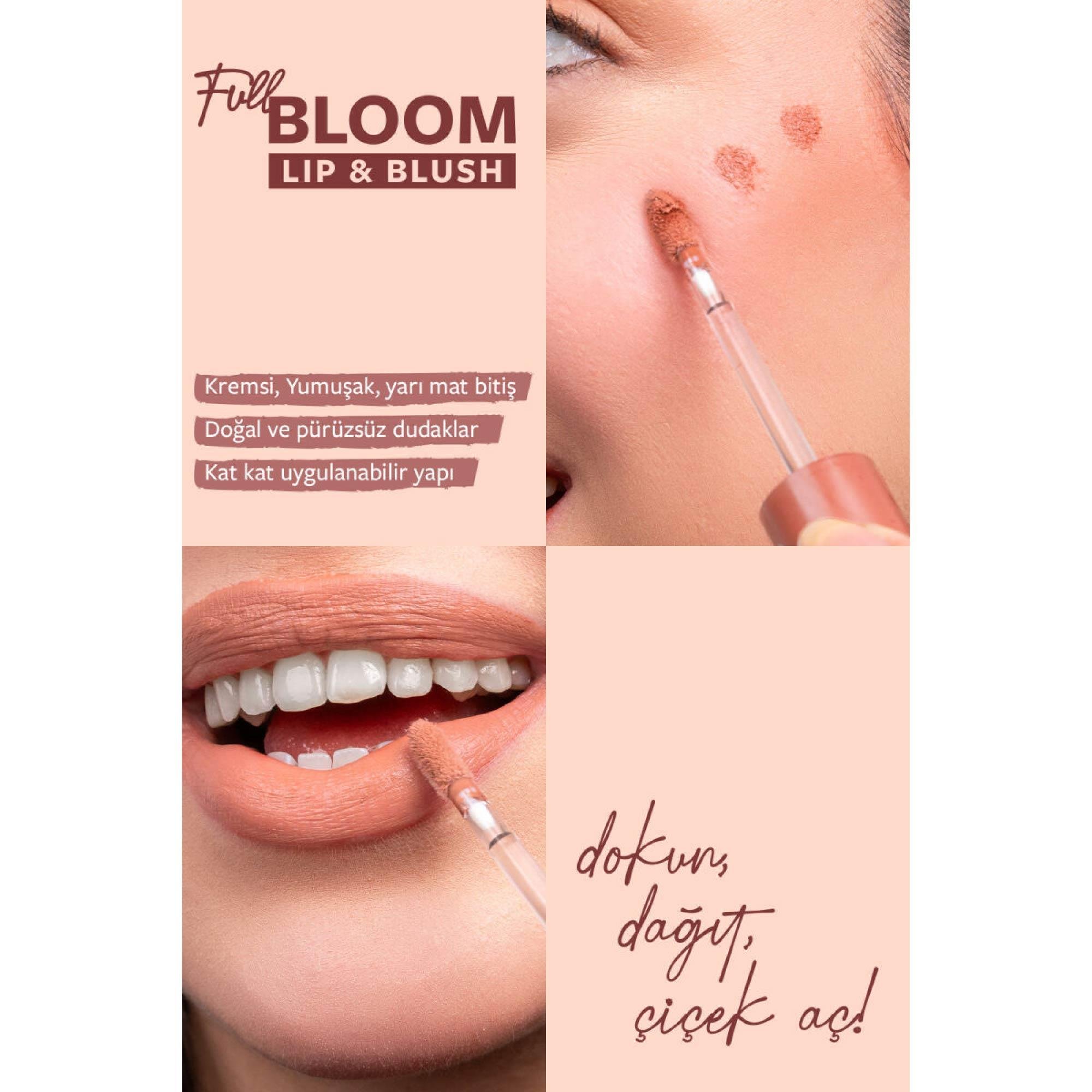  Pastel Full Bloom Lip & Blush Dudak ve Yanak Renklendirici 71 Vanilluxe