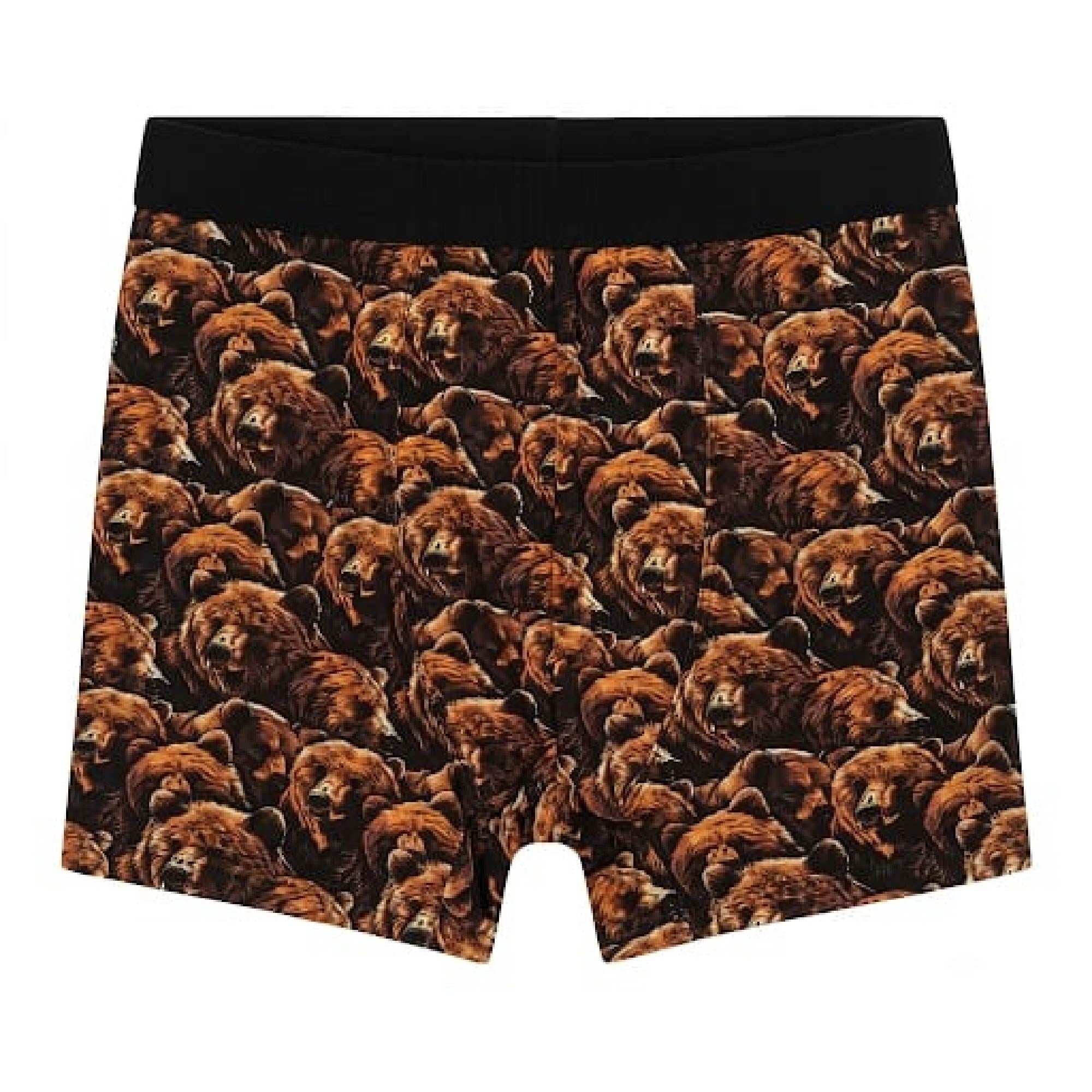 Berrak Erkek Büyük Ayı Desenli Boxer 4431 3XLarge