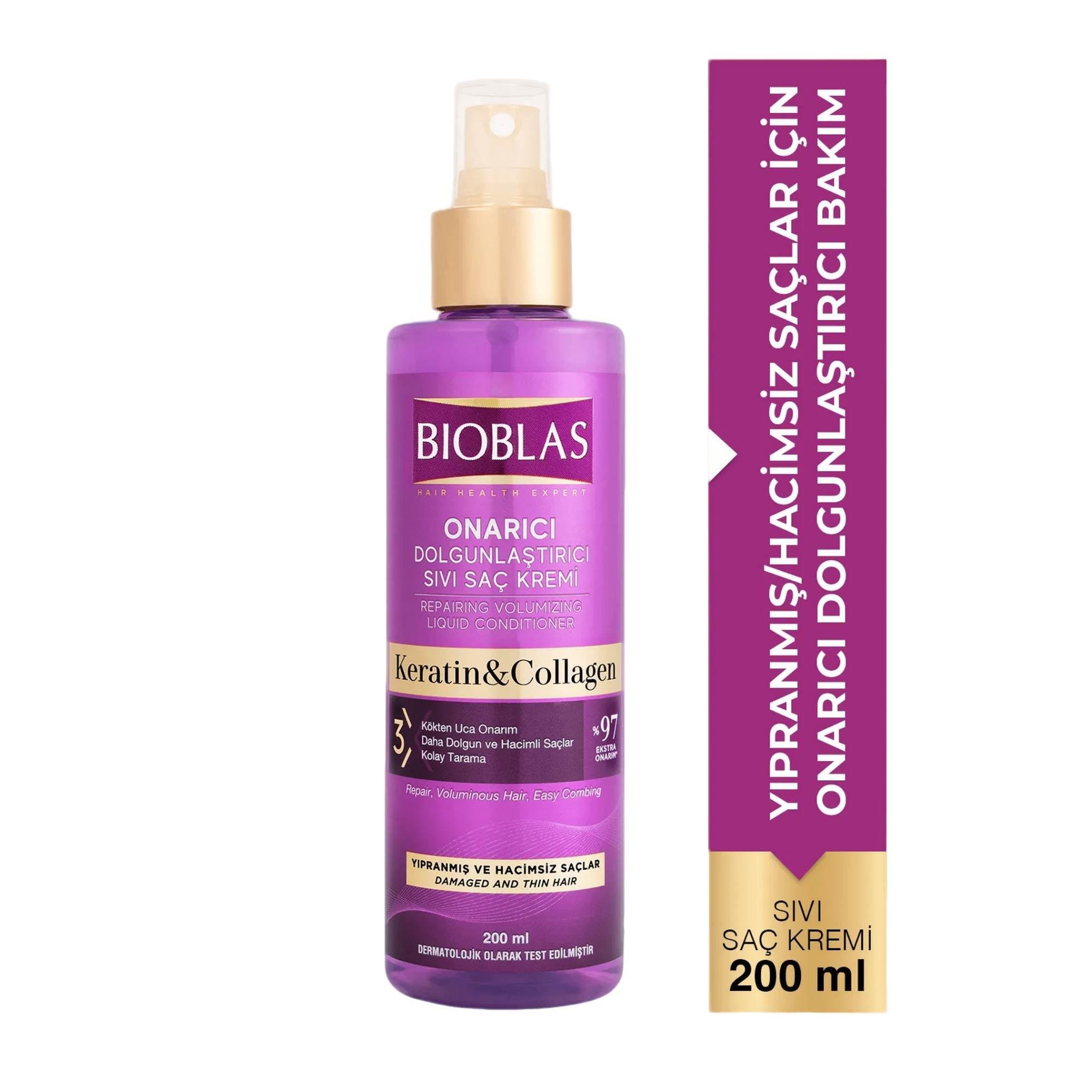 Bioblas Sıvı Saç Kremi Saç Dökülmesine Karşı Collagen&Keratin 200ml