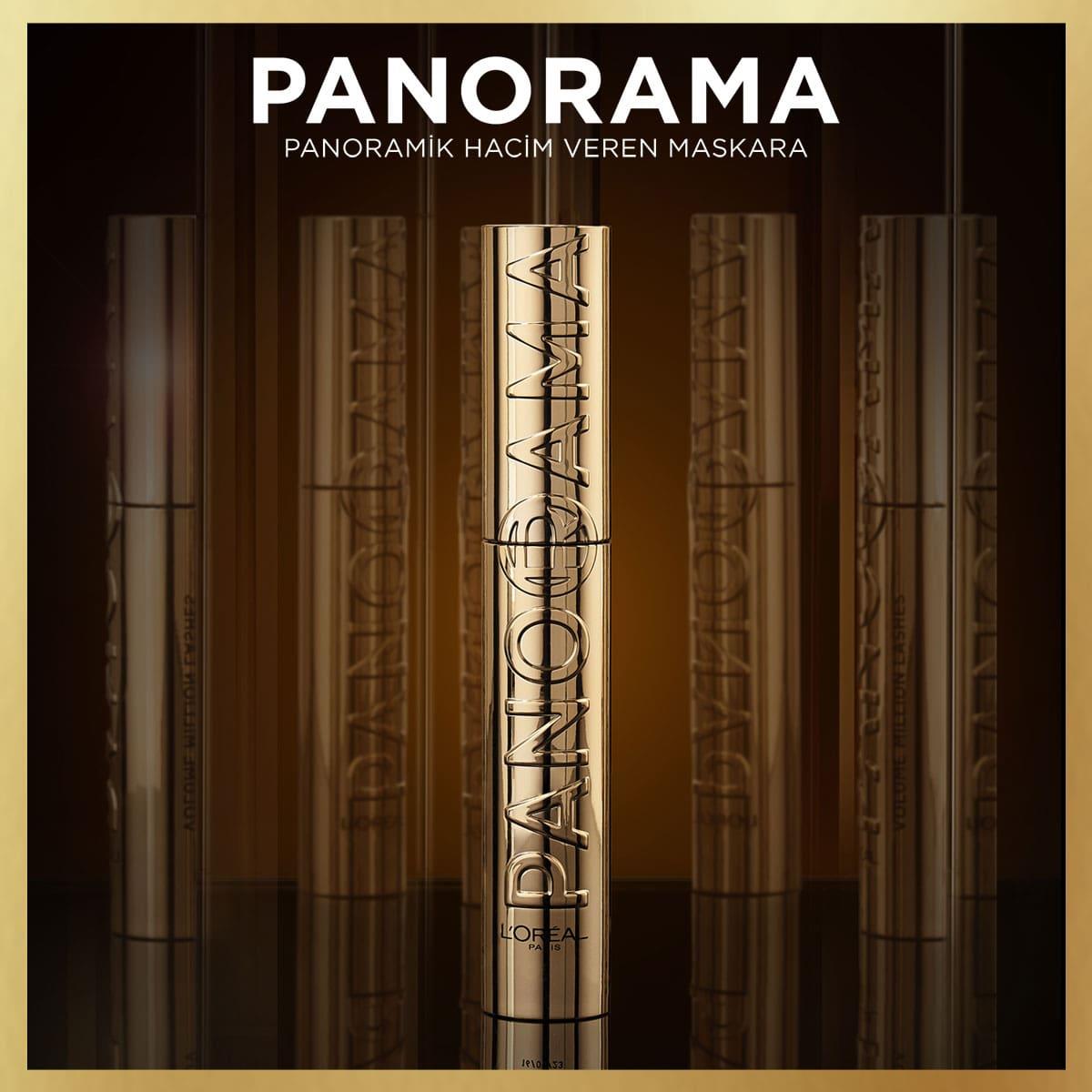 Loreal Paris Panorama Hacim Veren Maskara Dark Brown - Kahverengi