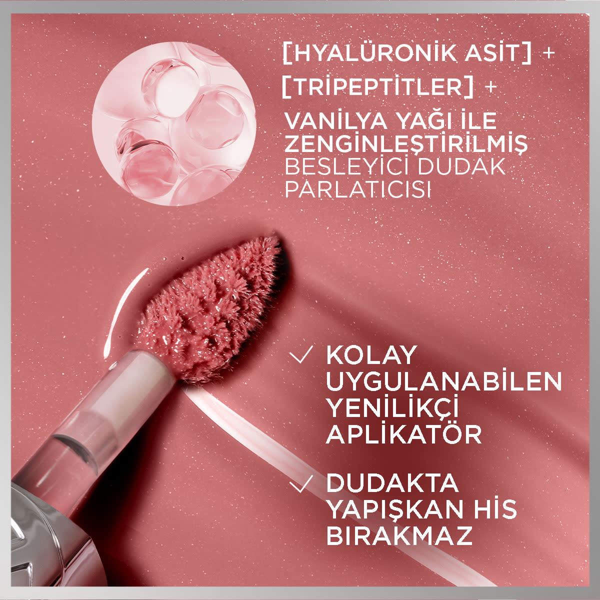 Loreal Paris Plump Ambition Hyaluron Lip Oil Besleyici ve Nemlendirici Dudak Parlatıcısı - 601 Worth It