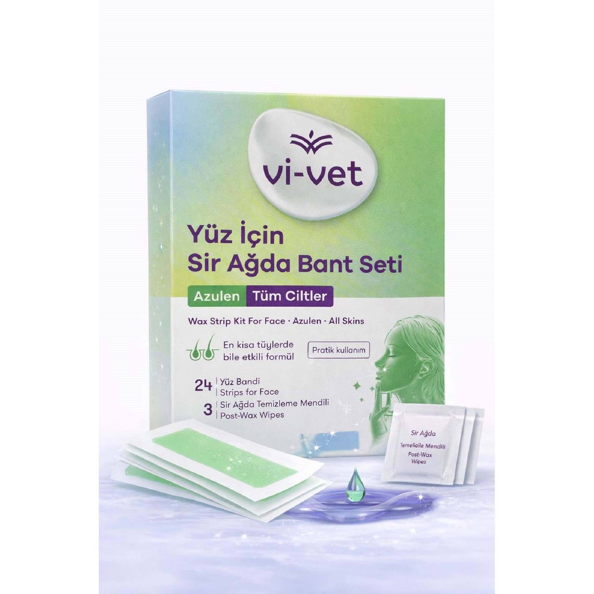 ViVet Sir Ağda Bandı Yüz İçin Tüm Cilt  Azulen 24'lü