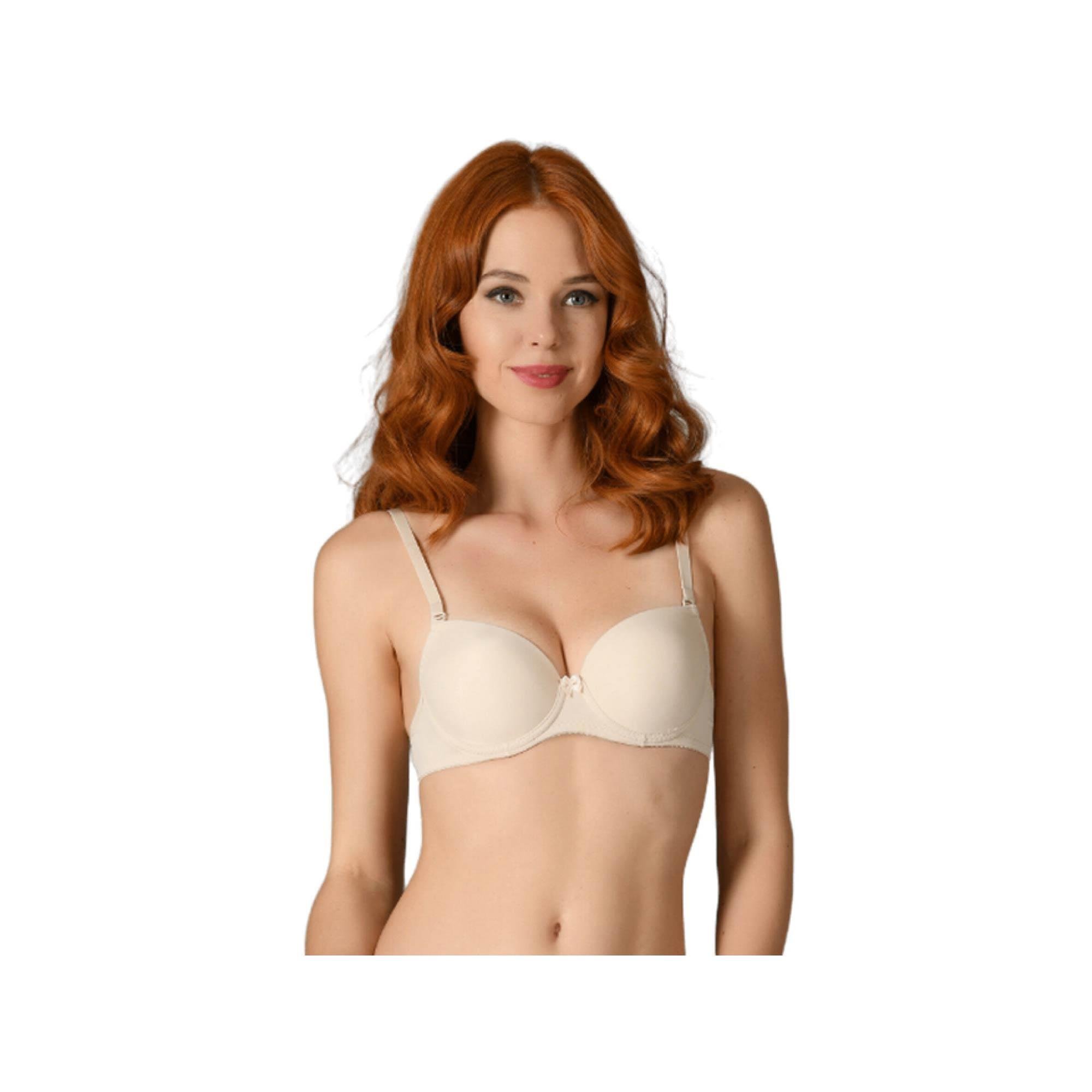 NBB Kadın Kaplı Dolgusuz Sütyen Ten /80 3569