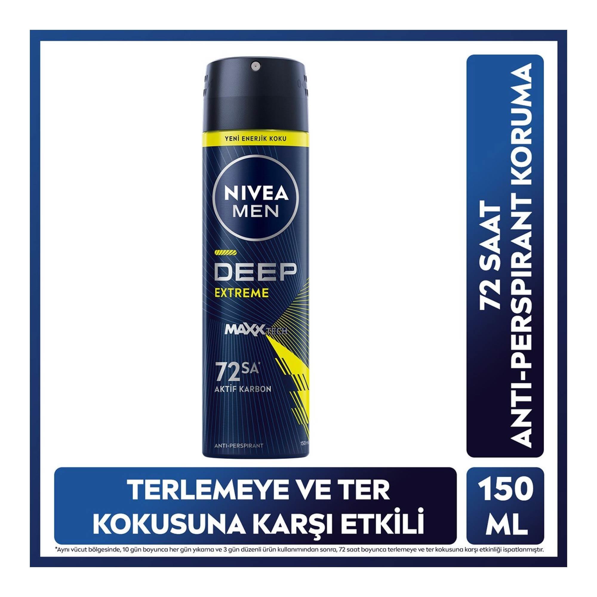Nivea Men Deodorant Deep Extreme 150ml