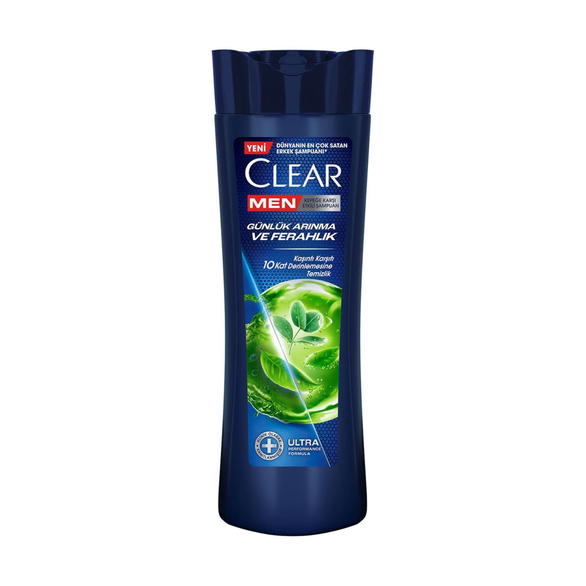 Clear Men Şampuan Günlük Arınma ve Ferahlık Sedir Ağacı Ve Okaliptus Özleri 350 ml