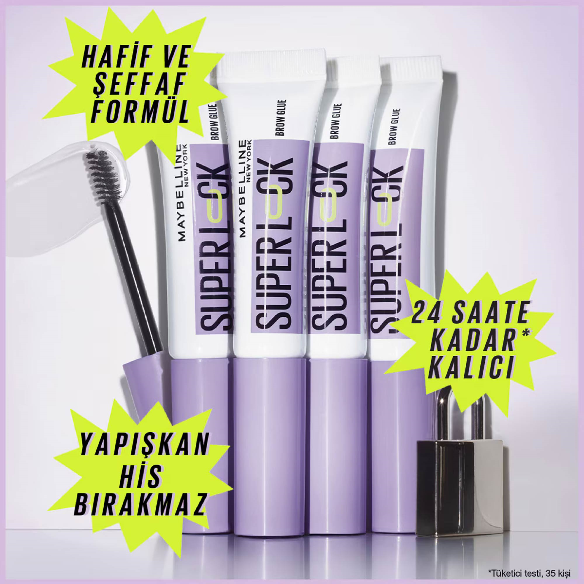Maybelline New York Super Lock Brow Glue Kaş Sabitleyici Maskara