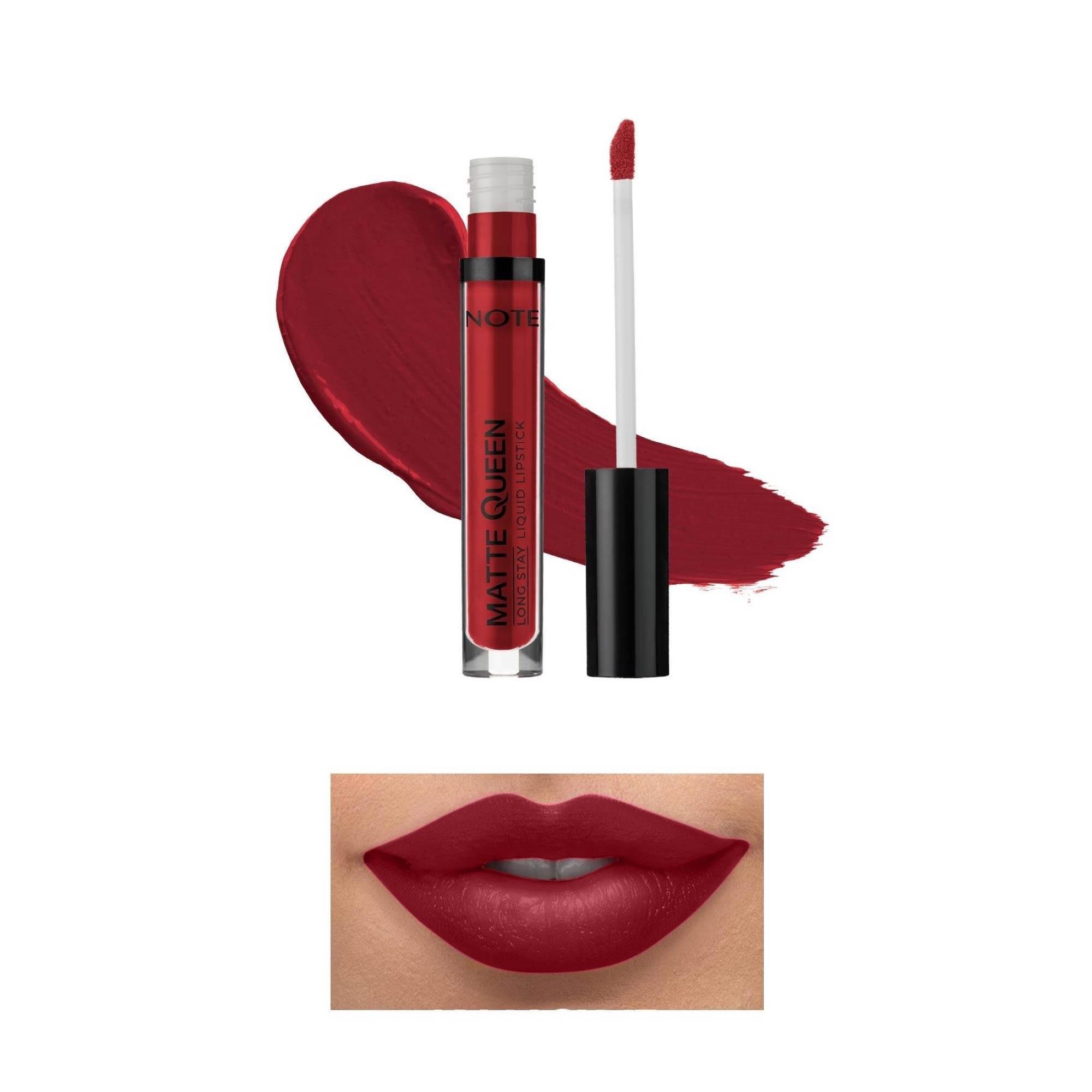 Note Matte Queen Long Stay Likit Ruj 15 Majestic Red