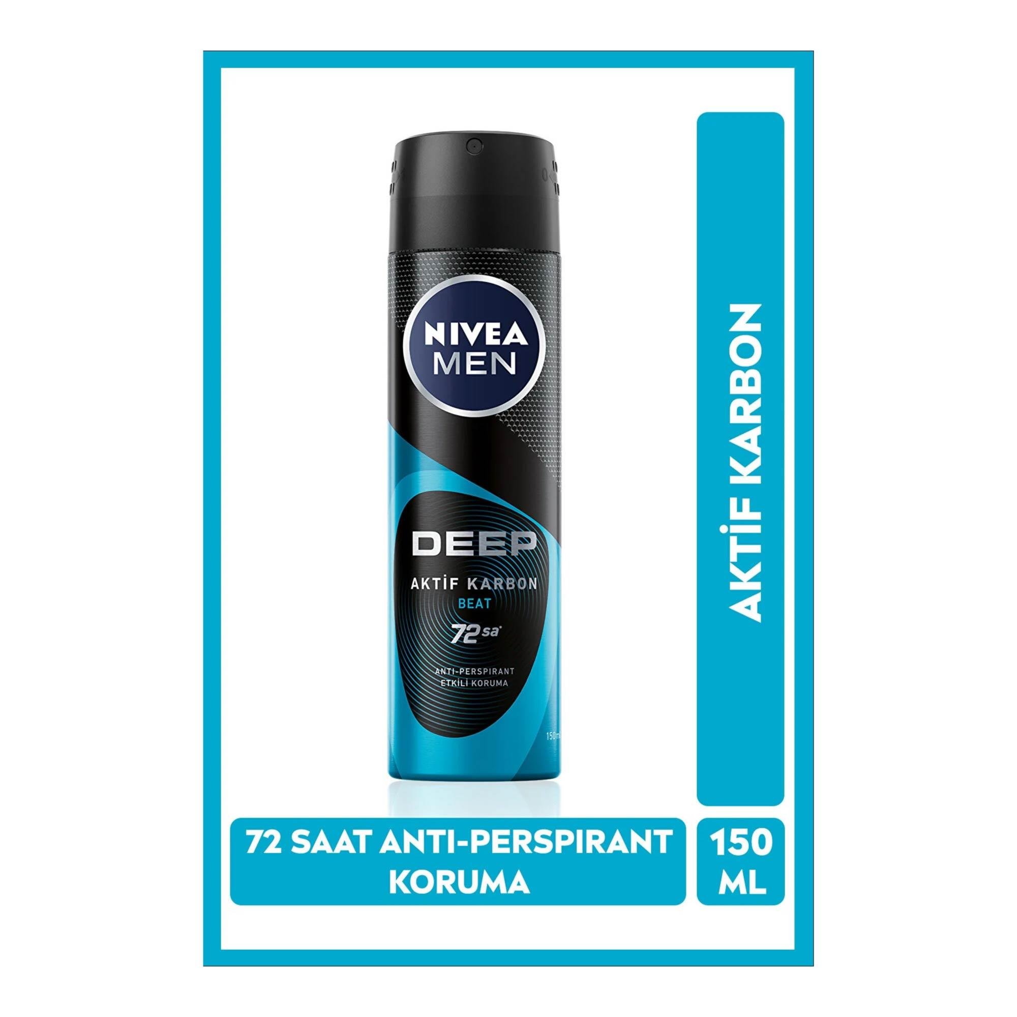 Nivea Men Deodorant Deep Beat150ml