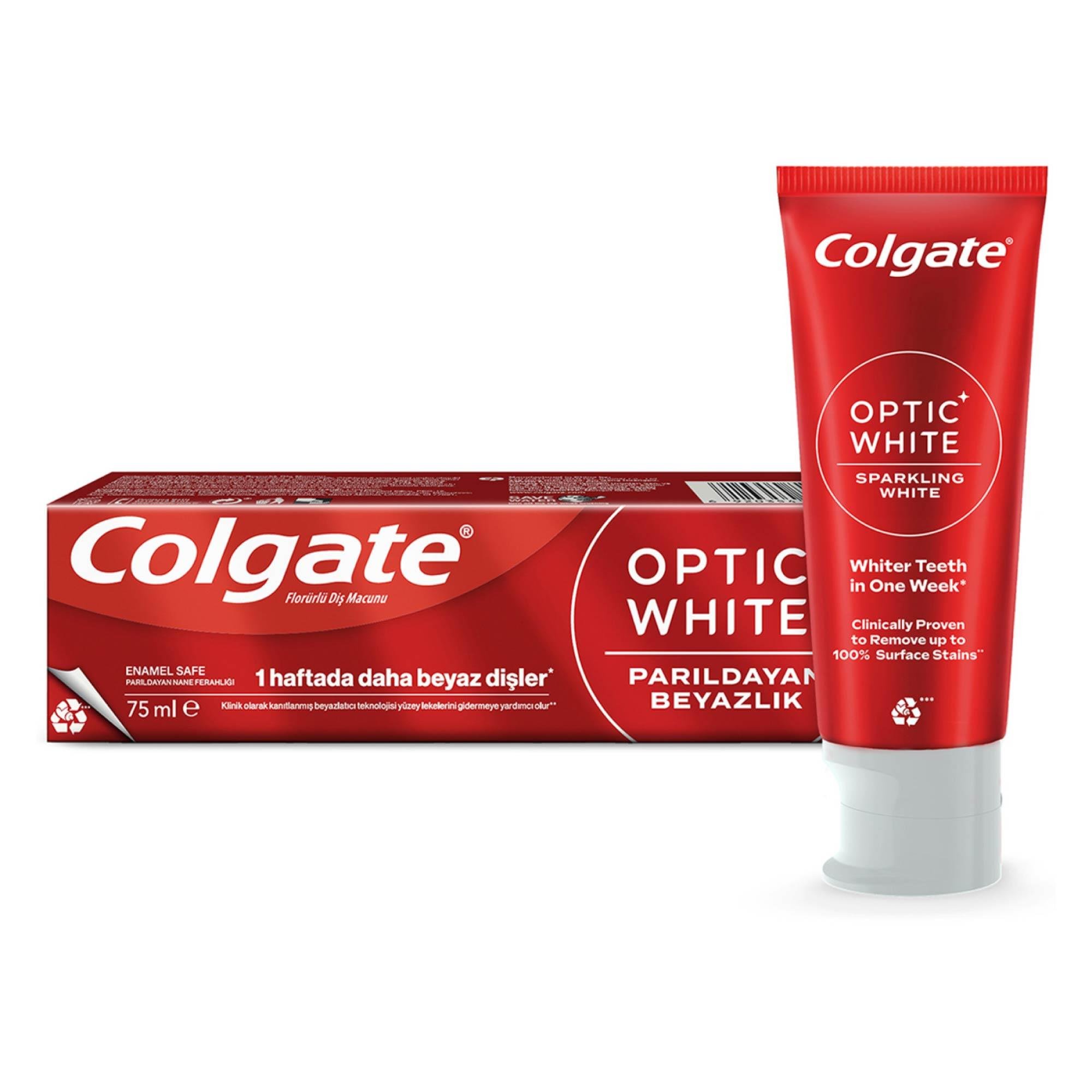 Colgate Optic White Parıldayan Beyazlık Beyazlatıcı Diş Macunu 75 Ml