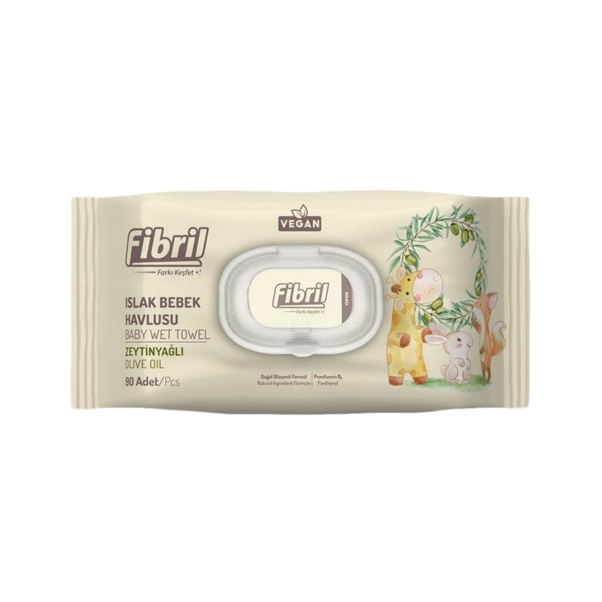 Fibril Zeytinyağlı Islak Mendil 90 Adet