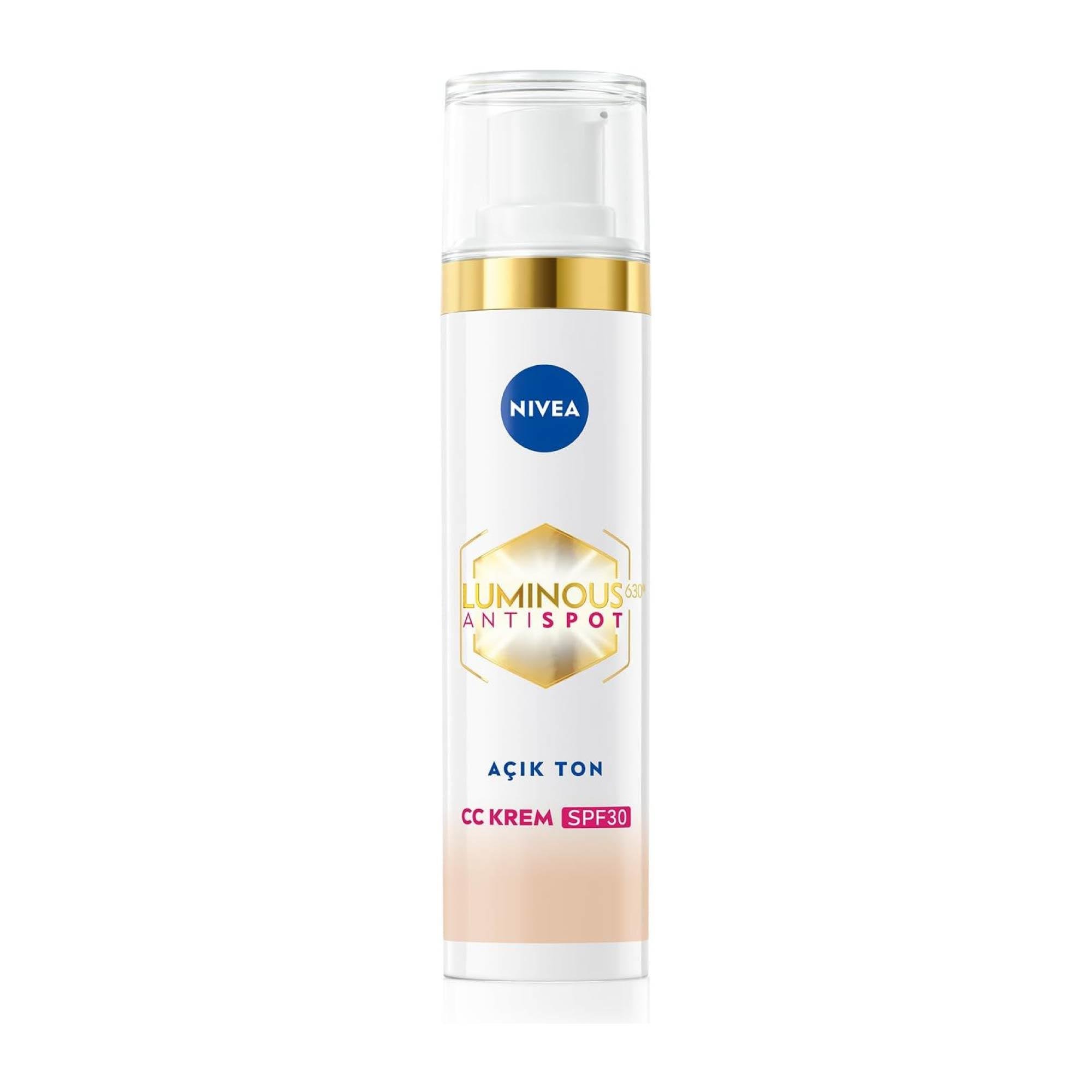 Nivea Luminous 630 Antispot CC Krem Spf +30 01 Açık Ton