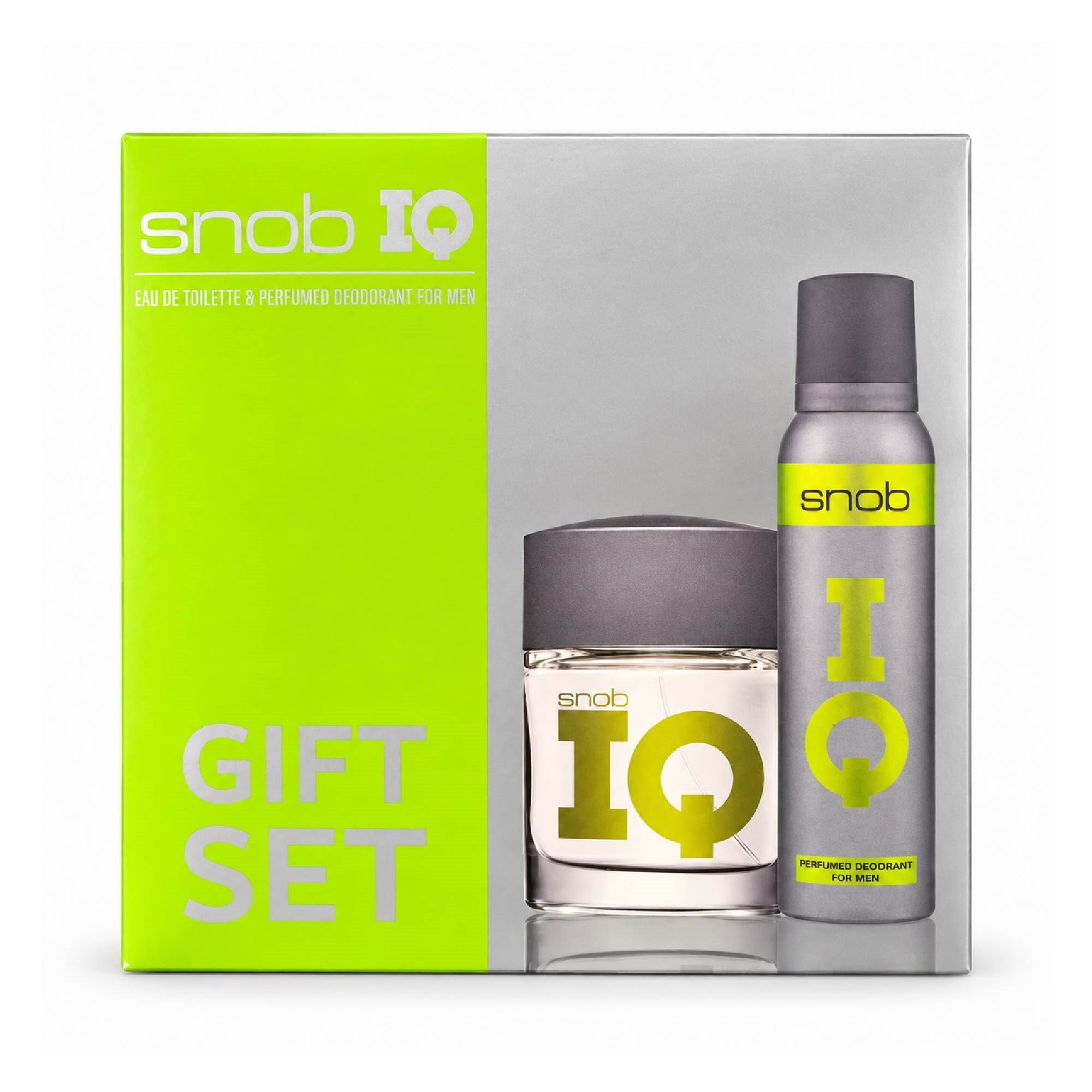 Snob IQ Edt Parfüm 100 ml + Snob IQ Deodorant 150 ml Set Erkek