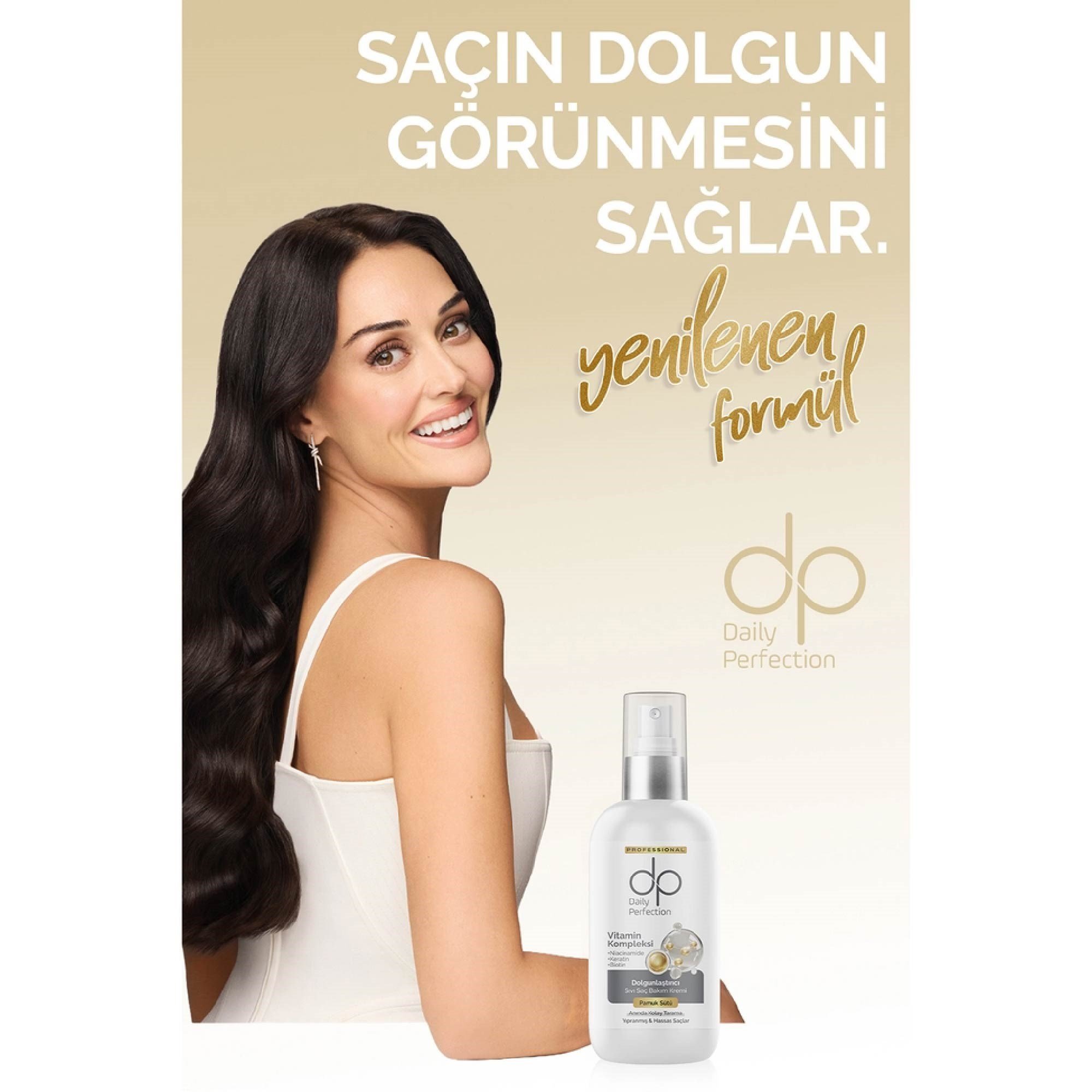 Dp Durulanmayan Dolgunlaştırıcı Sıvı Saç Kremi Pamuk Sütü 200 ml