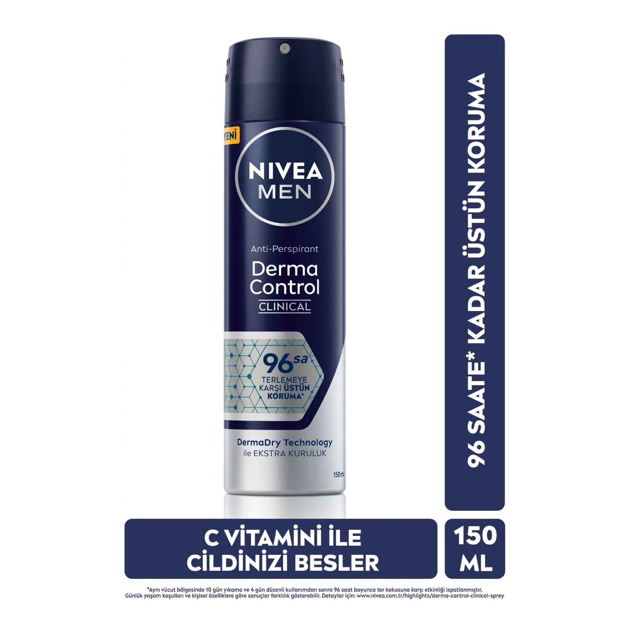 Nivea Erkek Deodorant Derma Control Clinical 150 ml
