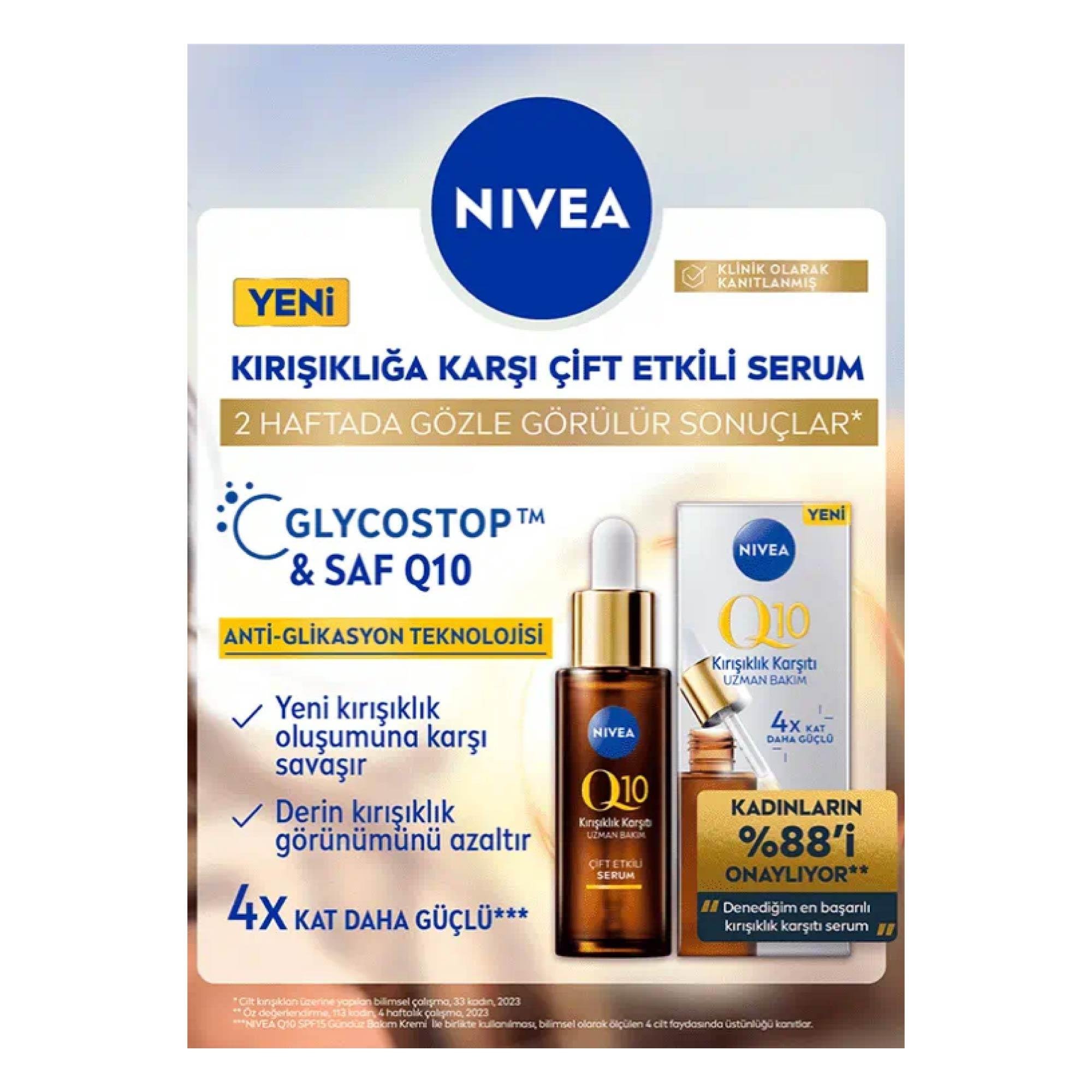 Nivea Q10 Kıırşıklık Karşıtı Uzman Bakım Çift Etkili Serum 30 ml