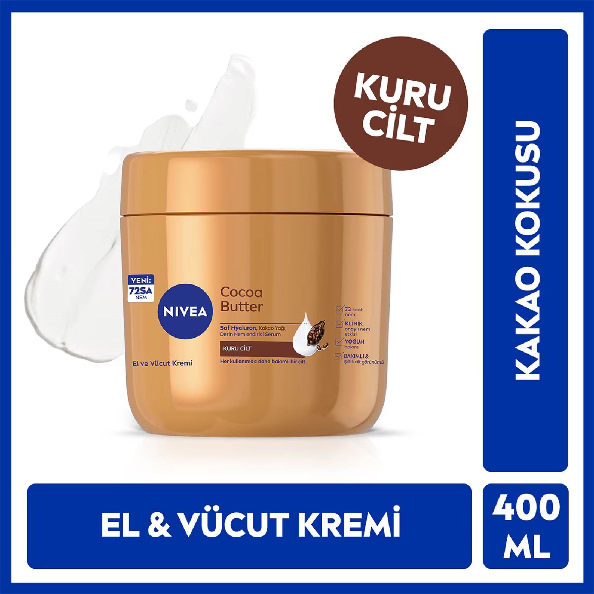 Nivea El ve Vücut Kremi Cocoa Butter Kuru Cilt 400 ml