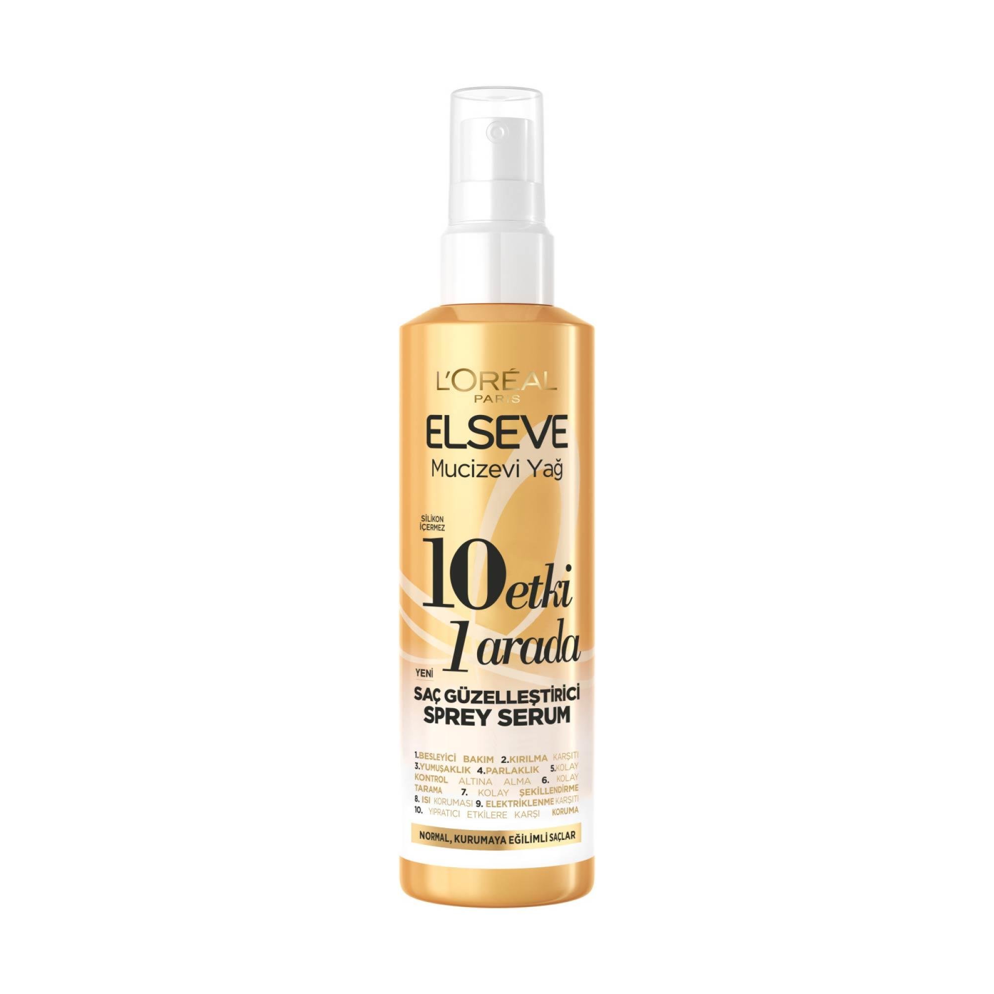 Elseve Mucizevi Yağ 10 Etki 1 Arada Saç Güzelleştirici Sprey Serum 150ml