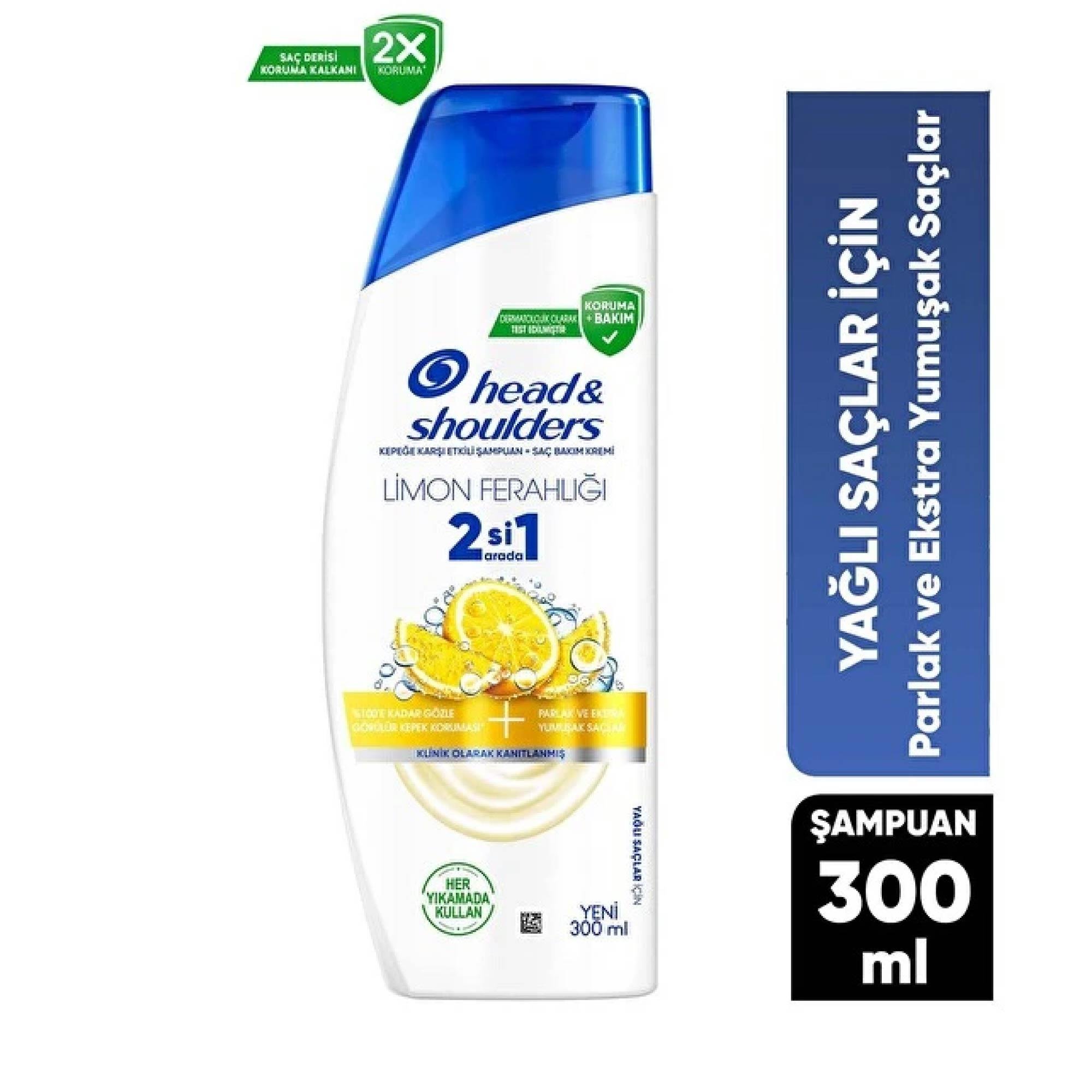 Head&Shoulders Şampuan 2'si1 Arada Limon Ferahlığı 300ml