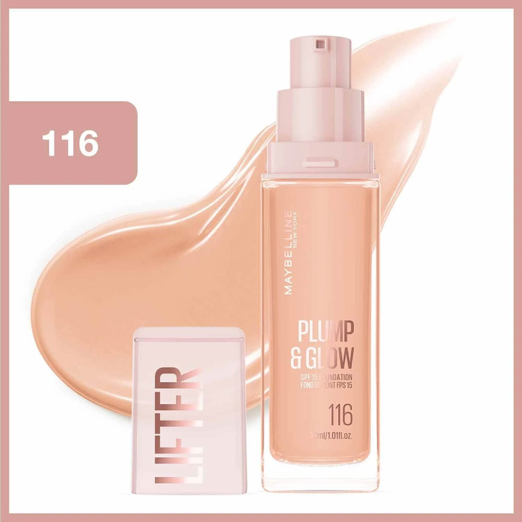 Maybelline Lifter Plump & Glow - Cilt Bakım Etkili Fondöten No: 116
