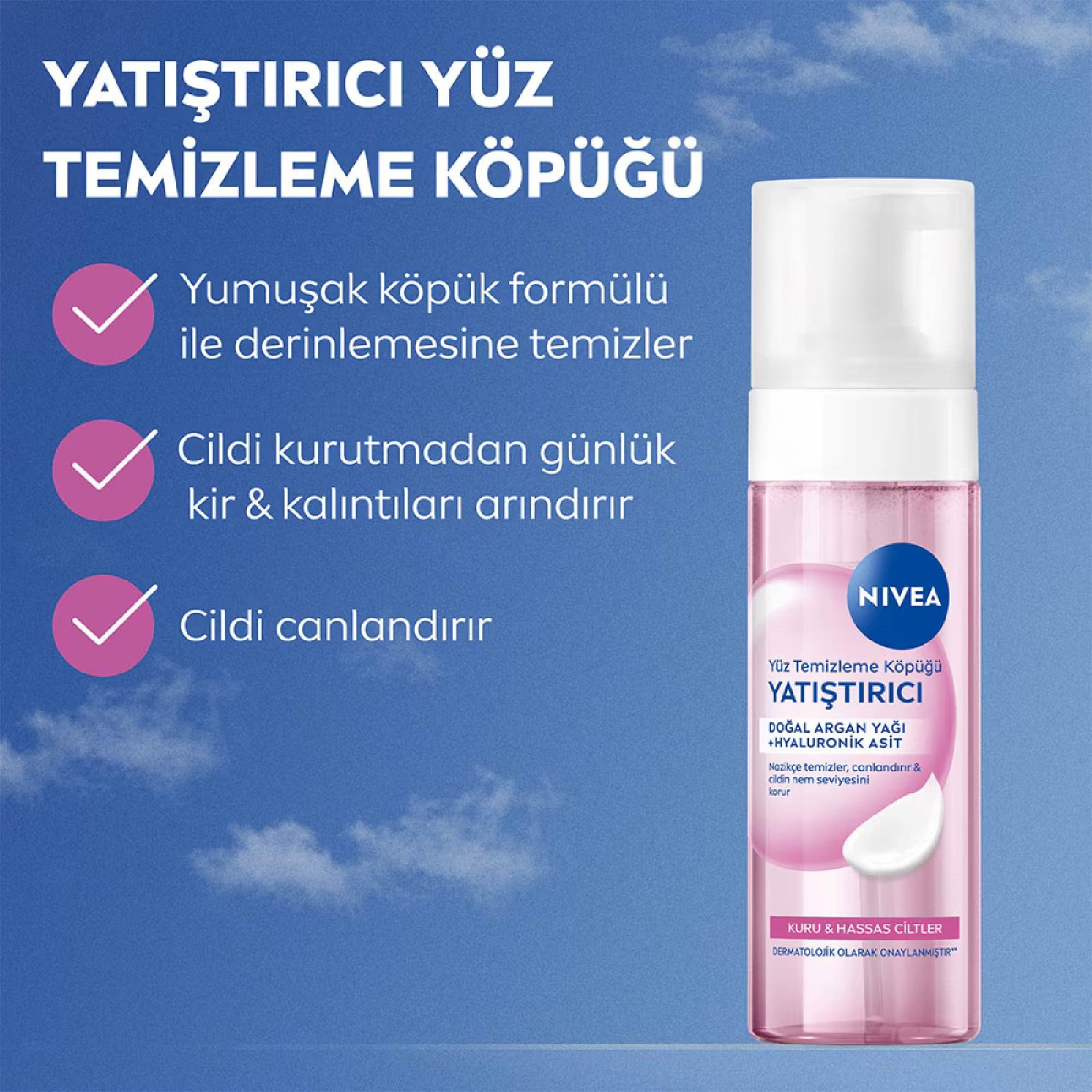 Nivea Yatıştırıcı Yüz Temizleme Köpüğü