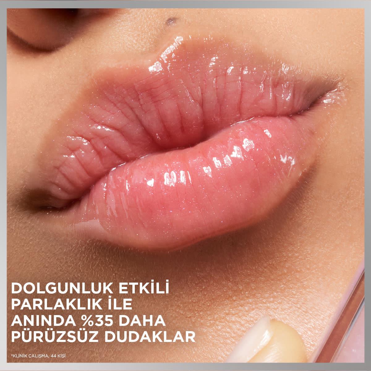 Loreal Paris Plump Ambition Hyaluron Lip Oil Besleyici ve Nemlendirici Dudak Parlatıcısı - 101 Cristal Clear